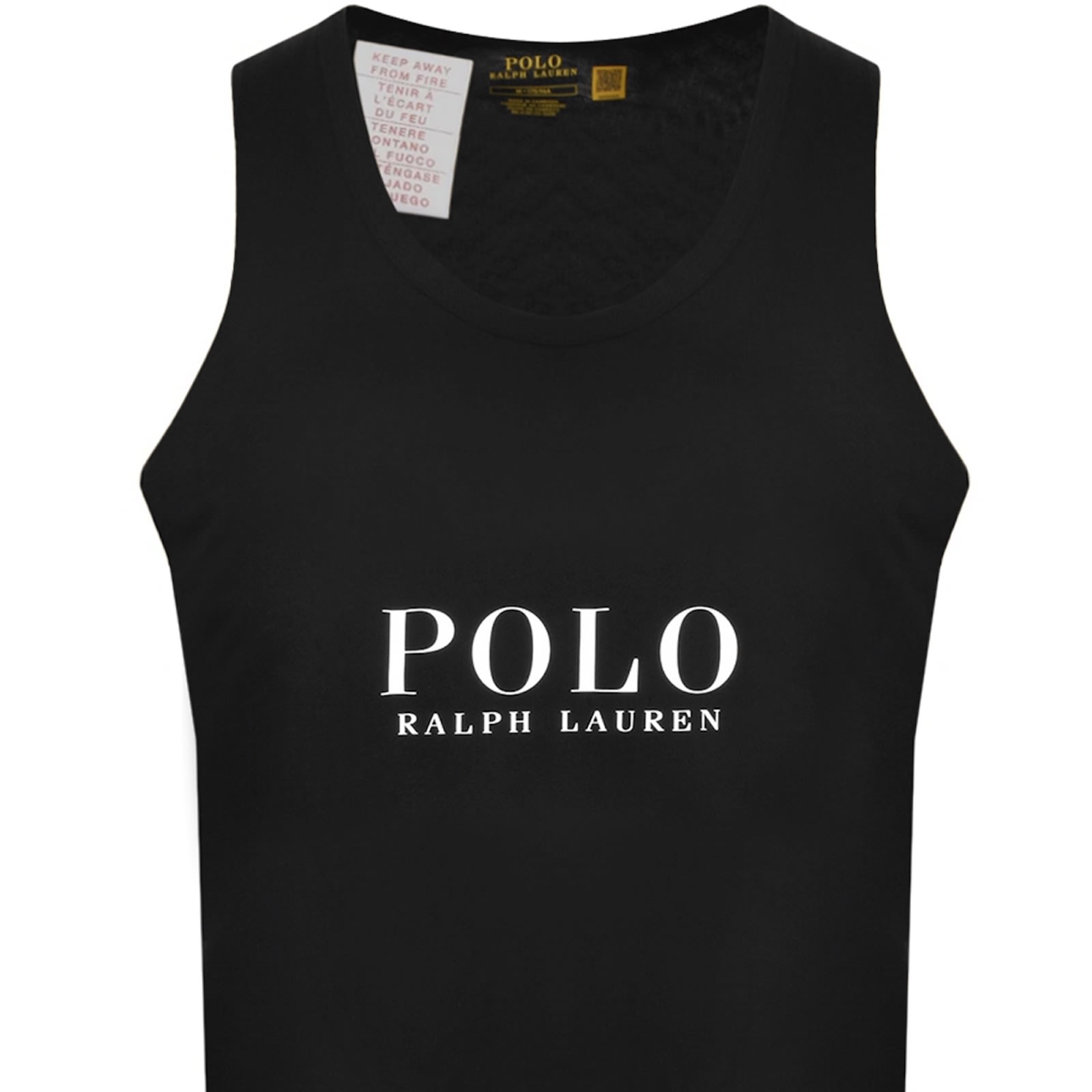Ralph Lauren Logo Vest Black In Black