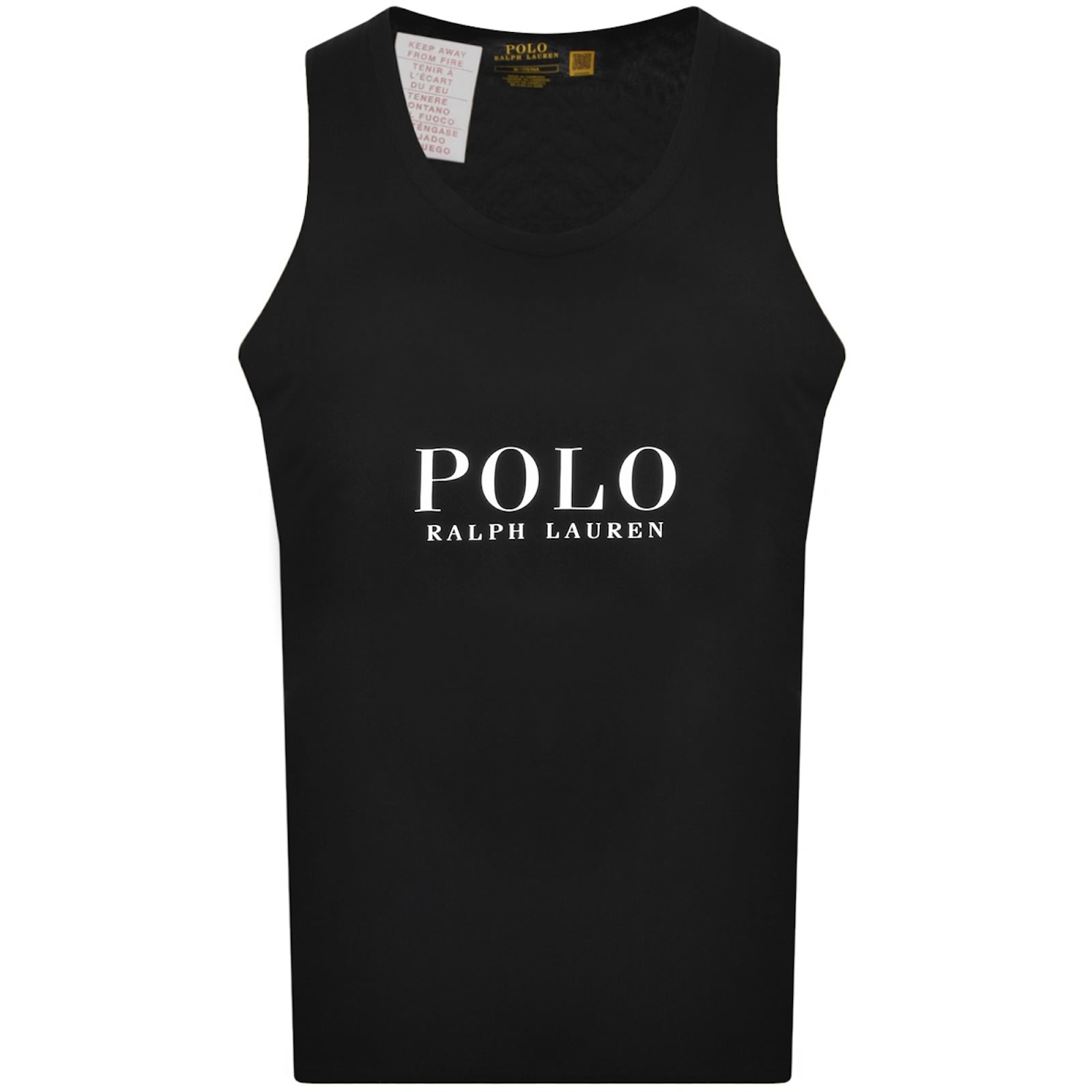 Ralph Lauren Logo Vest Black In Black
