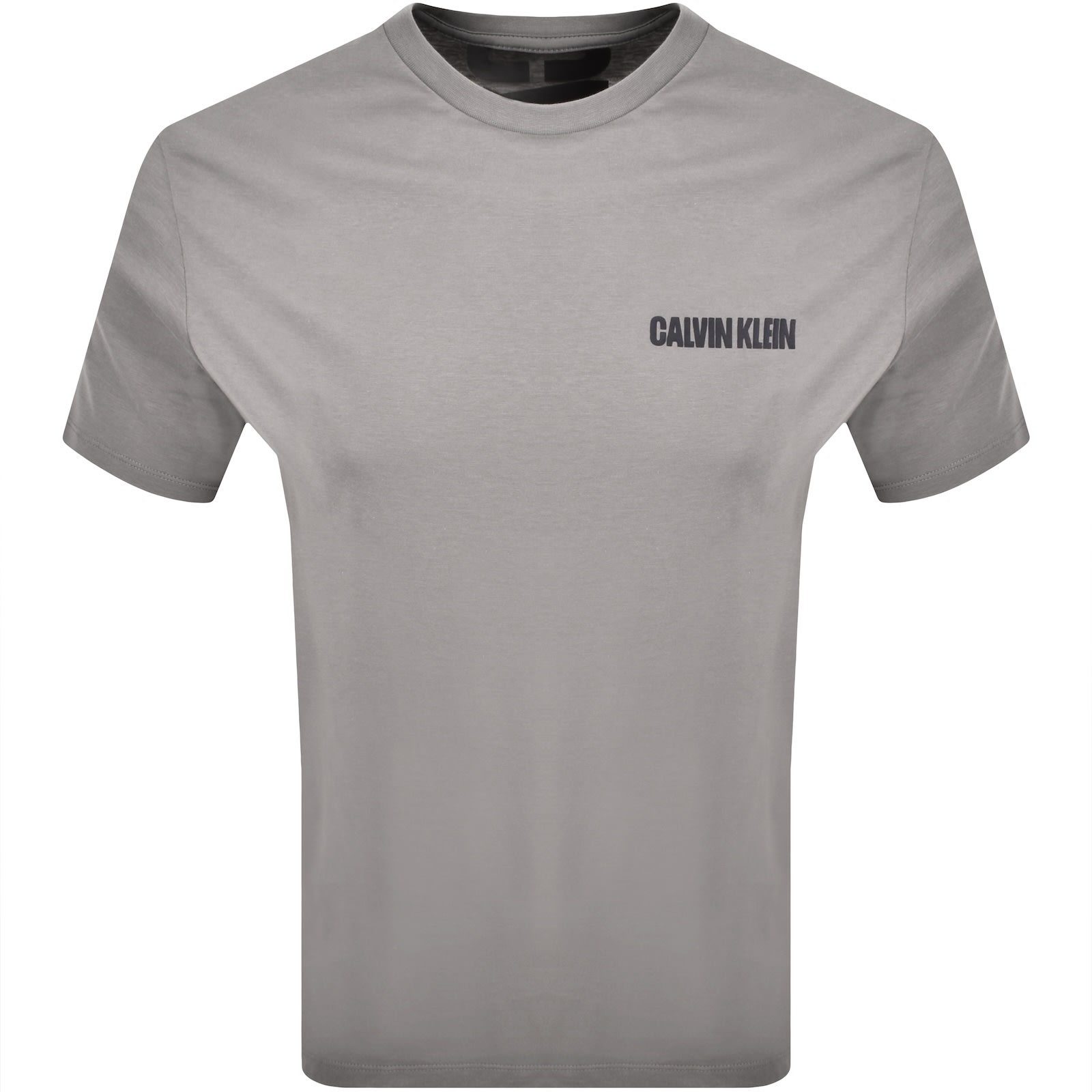 Calvin Klein Jeans Word Stretch T Shirt Grey In Gray