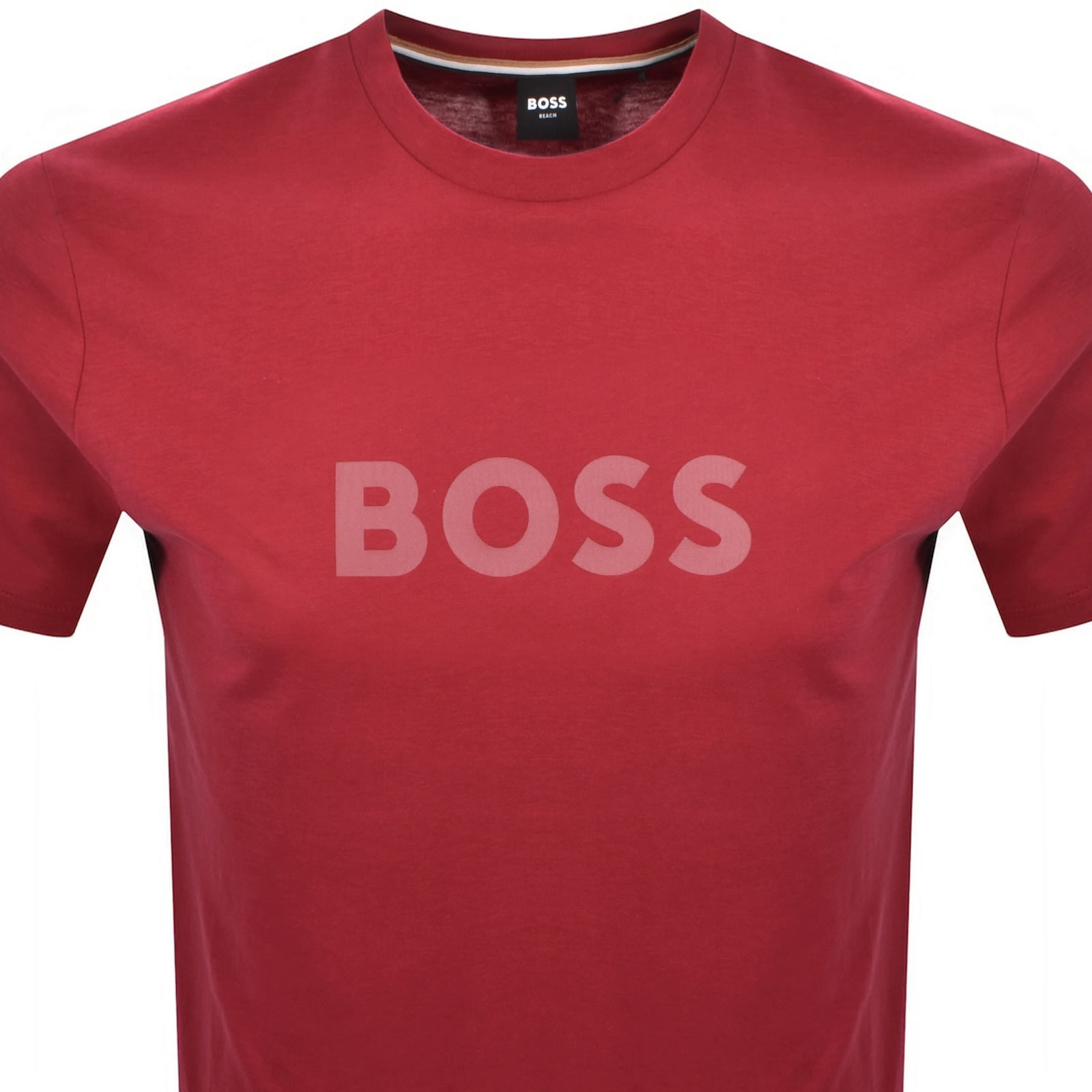 Hugo Boss Boss Logo T Shirt Medium Red In Red