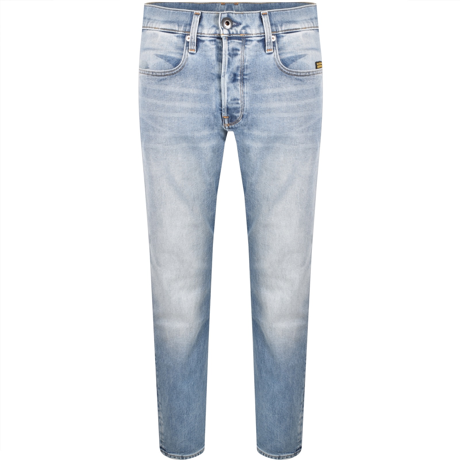 G-star 3301 Tapered Jeans Mid Wash Blue In Blue