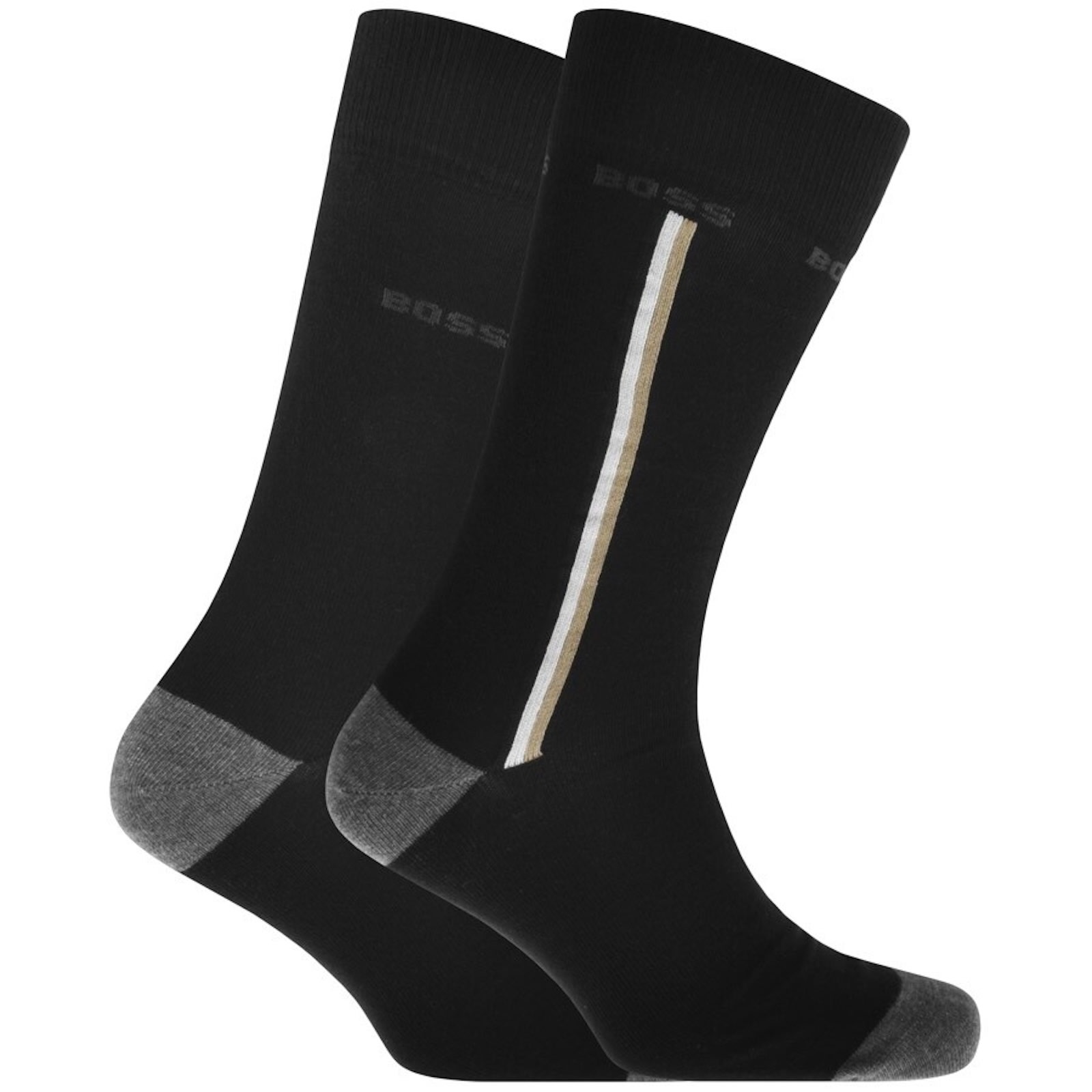 Hugo Boss Boss 2 Pack Crew Socks Black