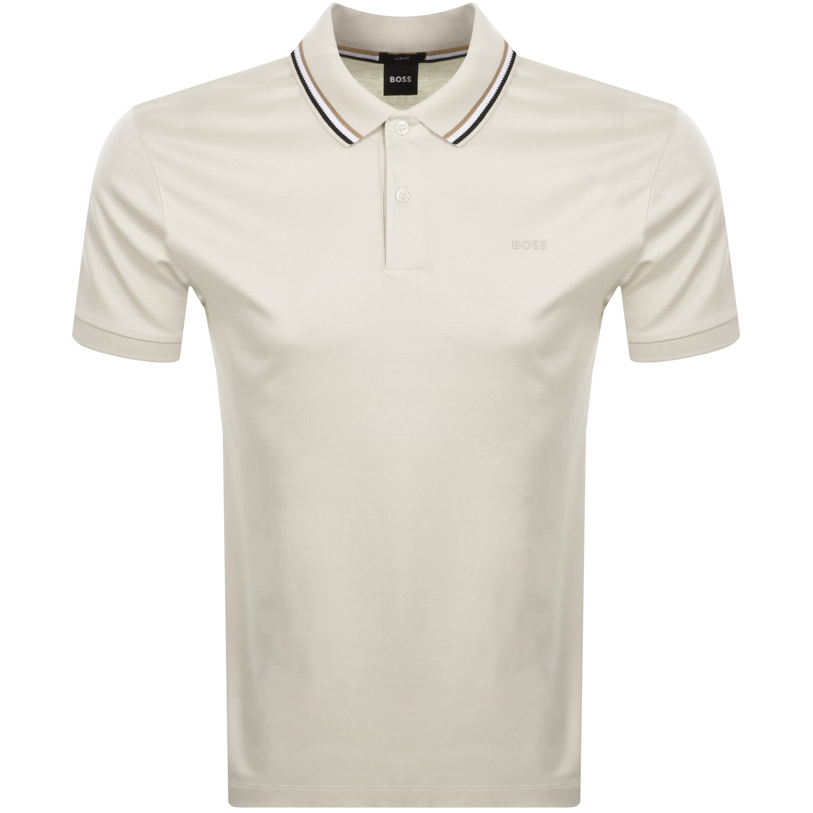 Hugo Boss Boss Penrose 38 Polo T Shirt Cream In Neutral
