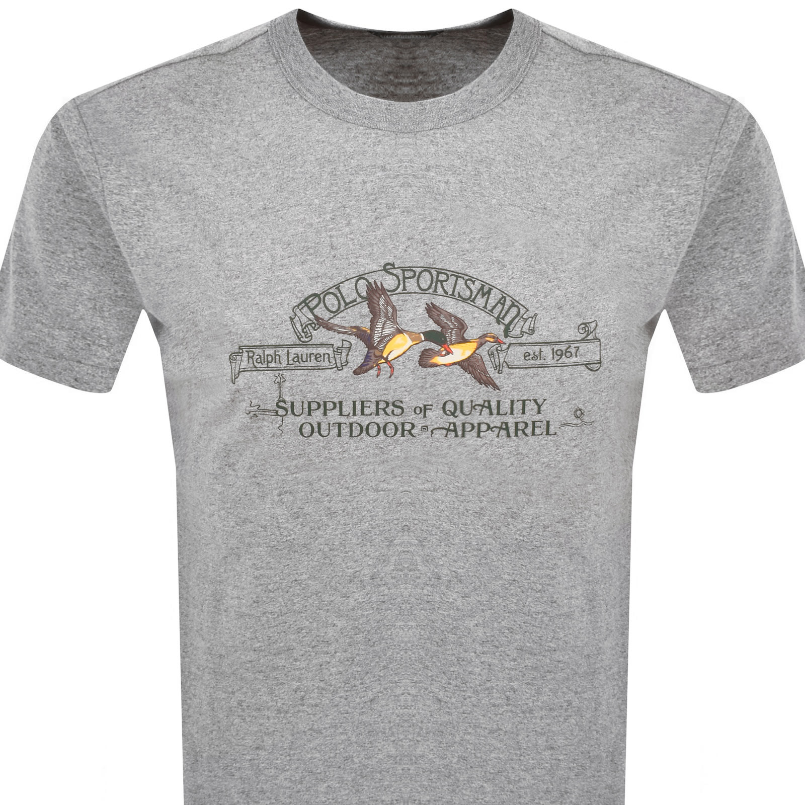 Ralph Lauren Short Sleeve T Shirt Grey Heather In Gray
