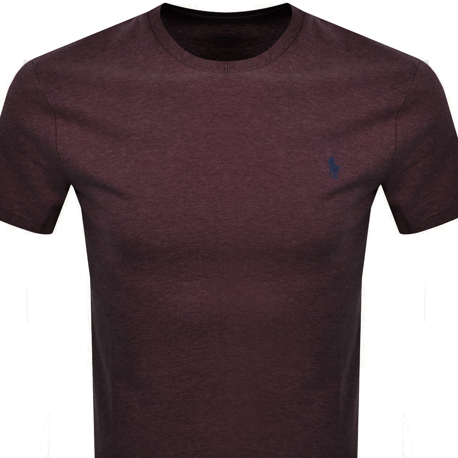 Ralph Lauren Crew Neck Slim Fit T Shirt Burgundy In Neutral