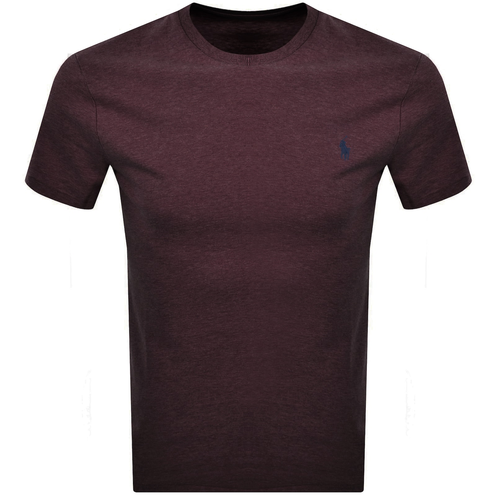 Ralph Lauren Crew Neck Slim Fit T Shirt Burgundy In Neutral