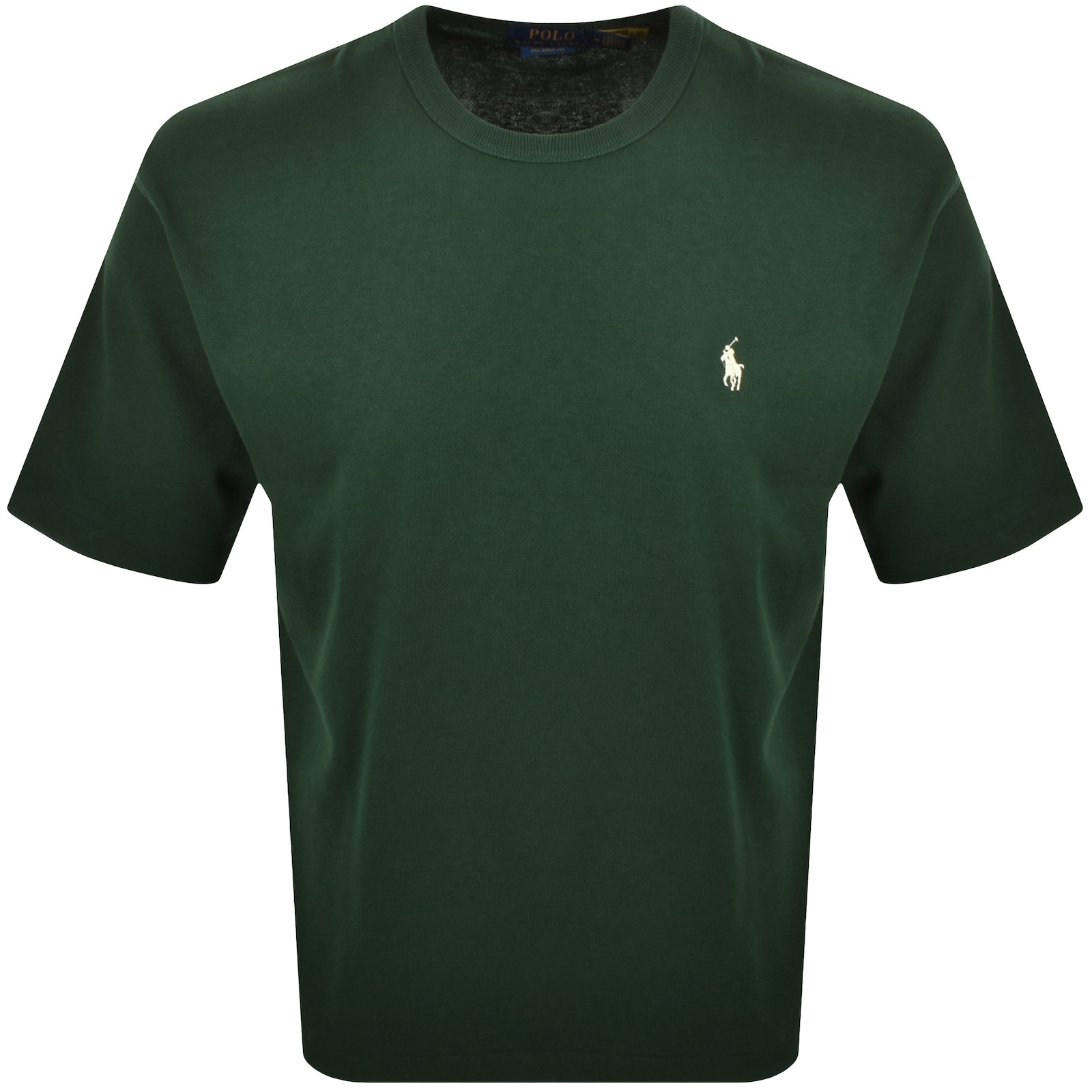 Ralph Lauren Logo Crew Neck T Shirt Green In Green