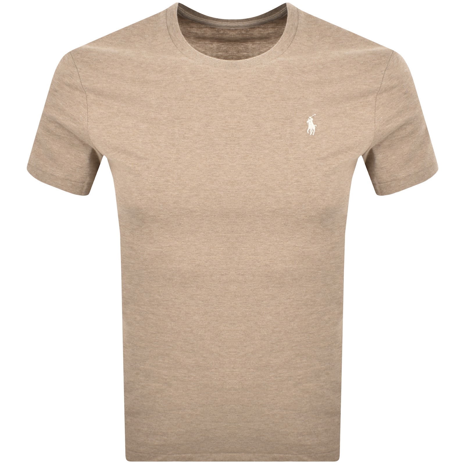 Ralph Lauren Crew Neck Slim Fit T Shirt Grey In Neutral