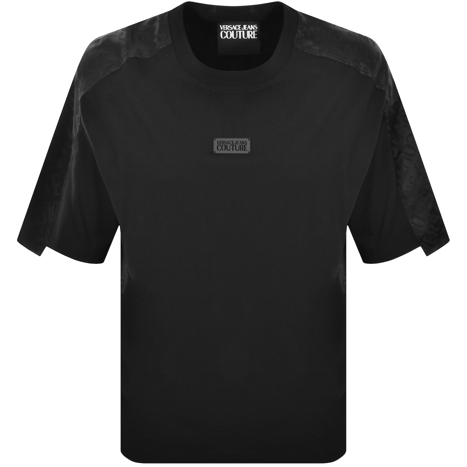 Versace Jeans Couture Logo T Shirt Black In Black