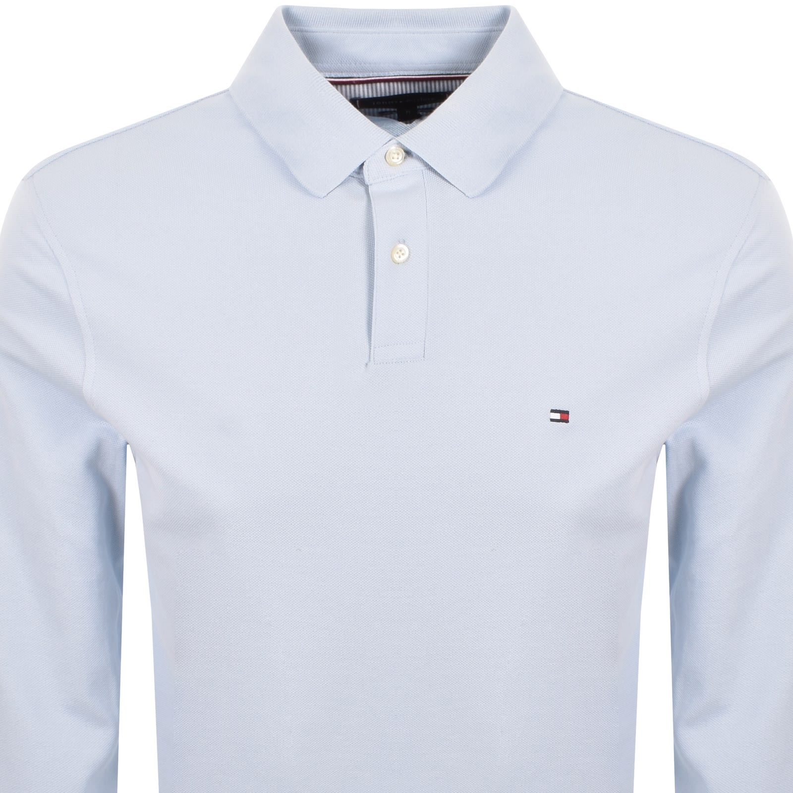 Tommy Hilfiger Long Sleeved Polo T Shirt Blue In Blue