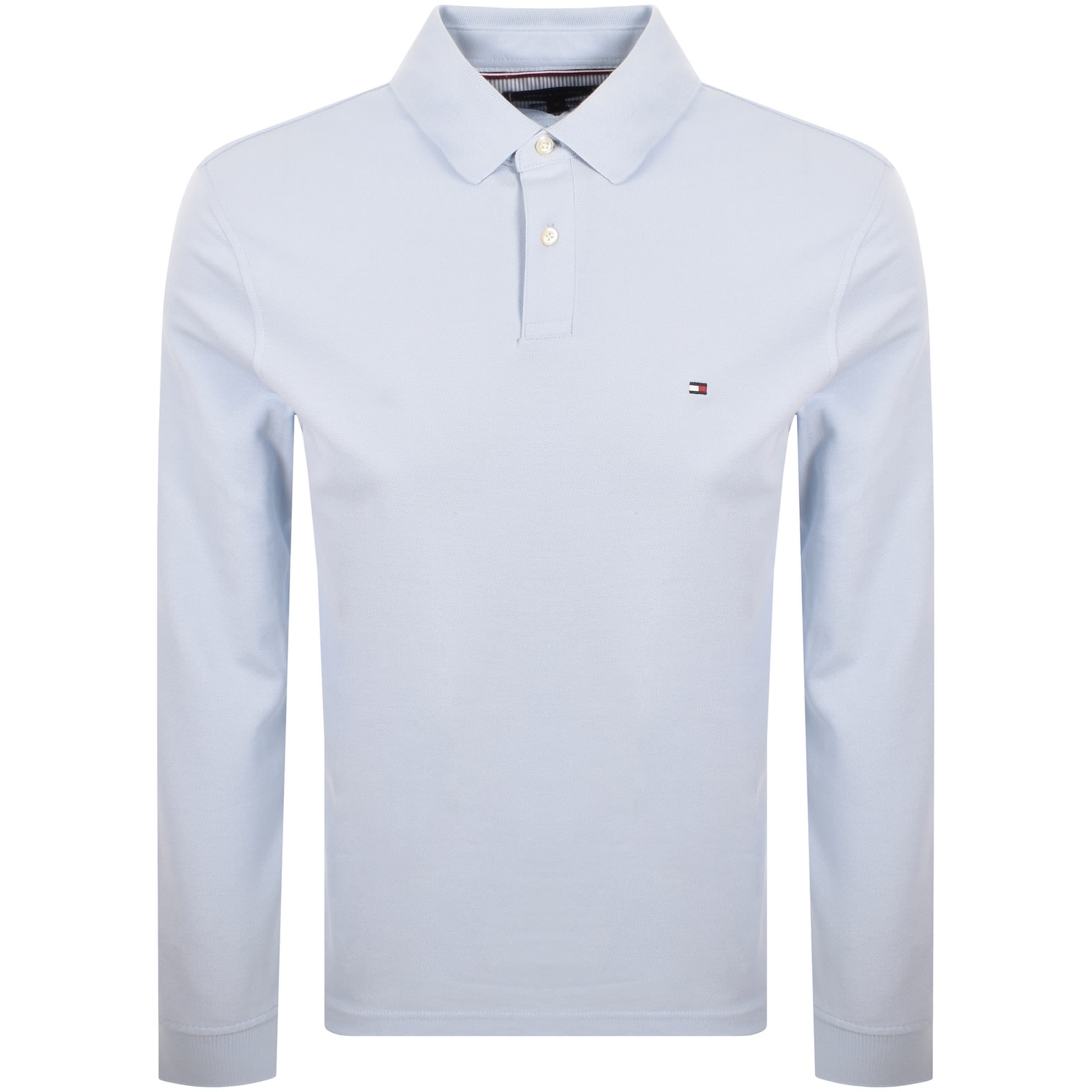 Tommy Hilfiger Long Sleeved Polo T Shirt Blue In Blue