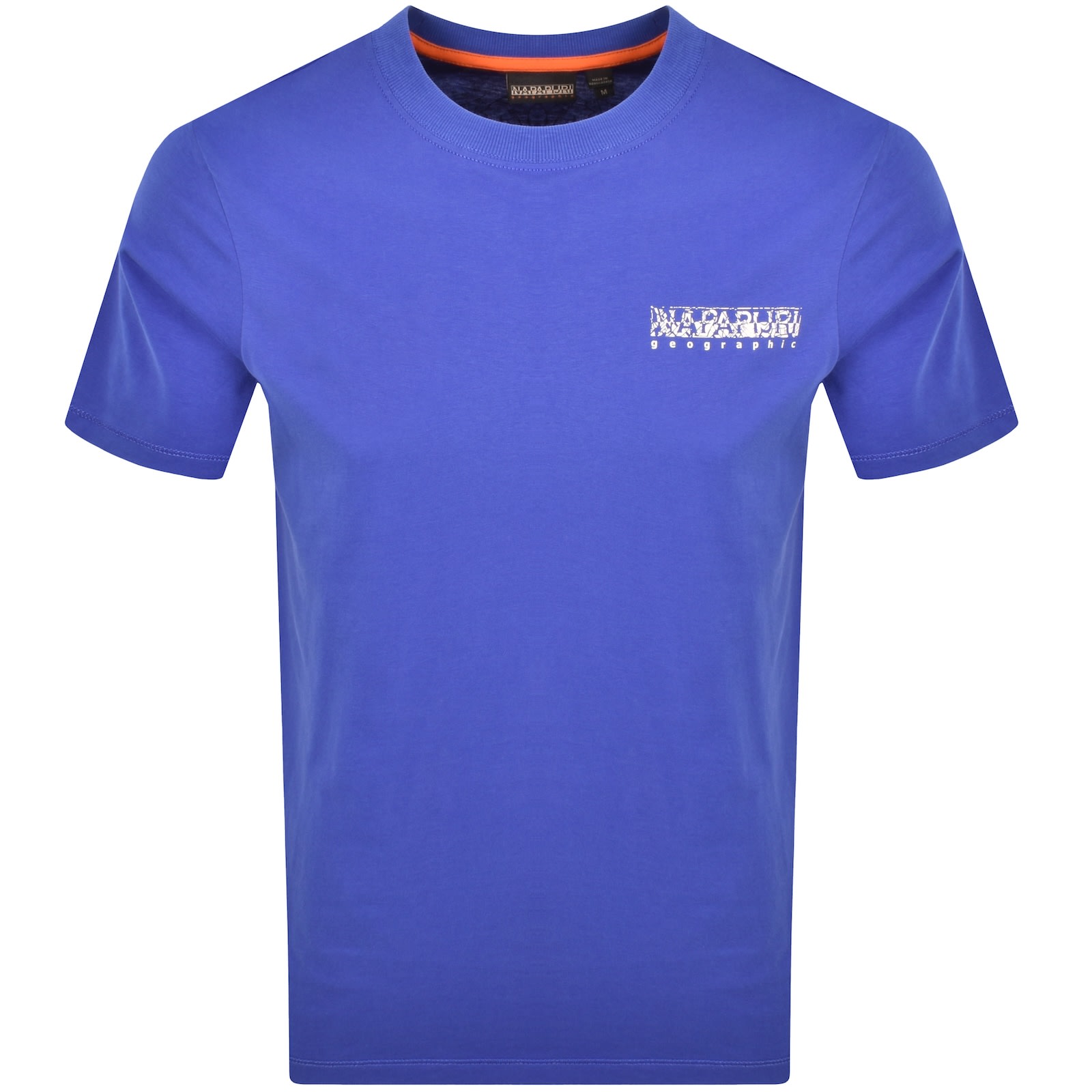 Napapijri Turrach Logo T Shirt Blue In Blue