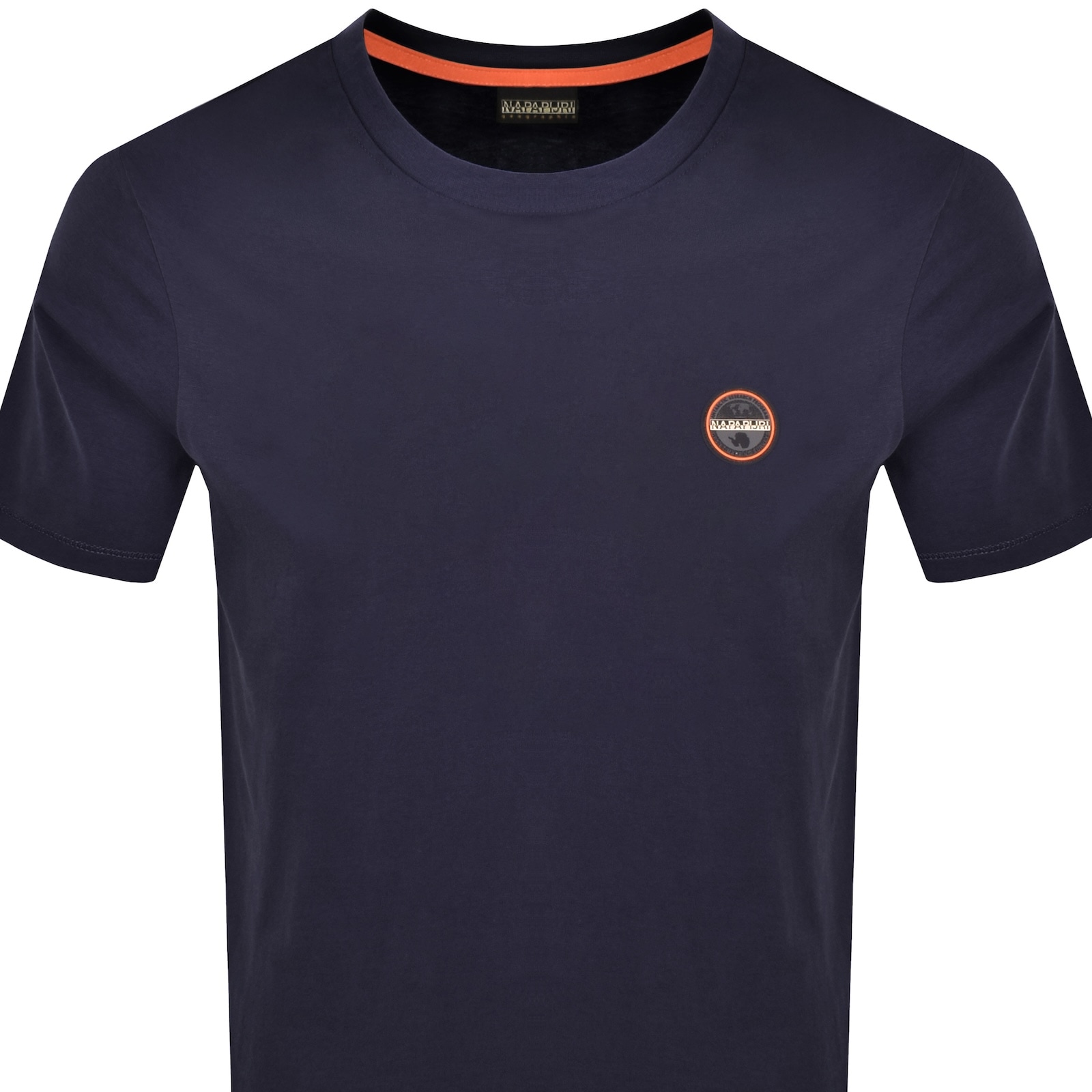 Napapijri S Badge T Shirt Navy In Blue