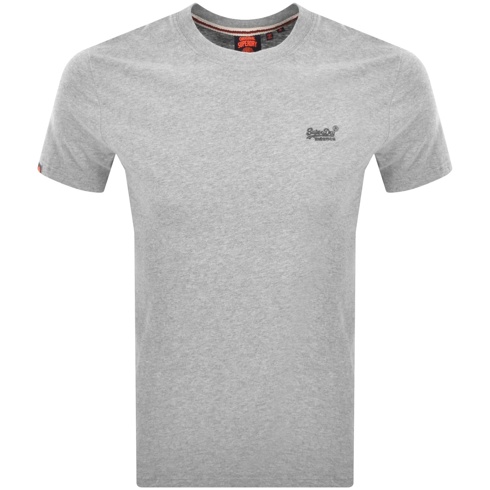 Superdry Essential Logo T Shirt Grey In Gray