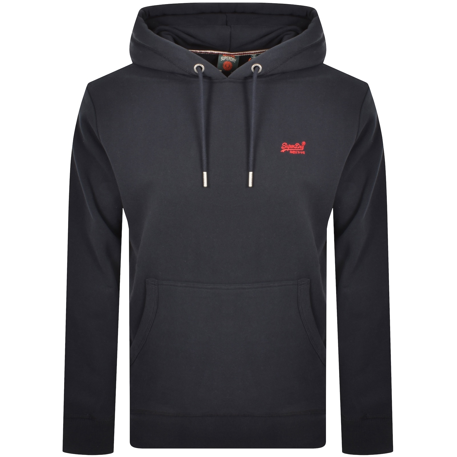 Superdry Essential Logo Hoodie Navy In Blue