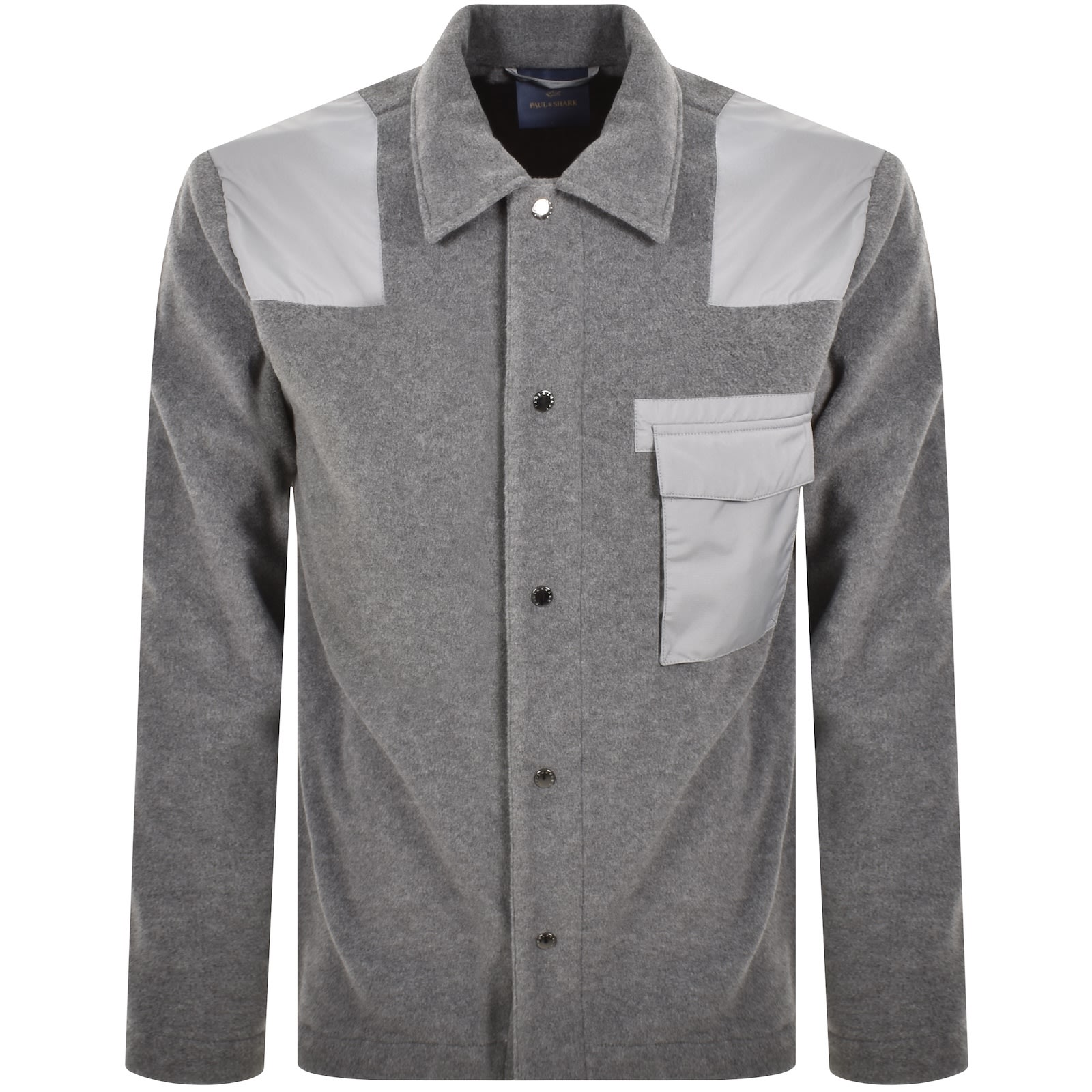 Paul &amp; Shark Paul And Shark Fleece Overshirt Grey In Gray