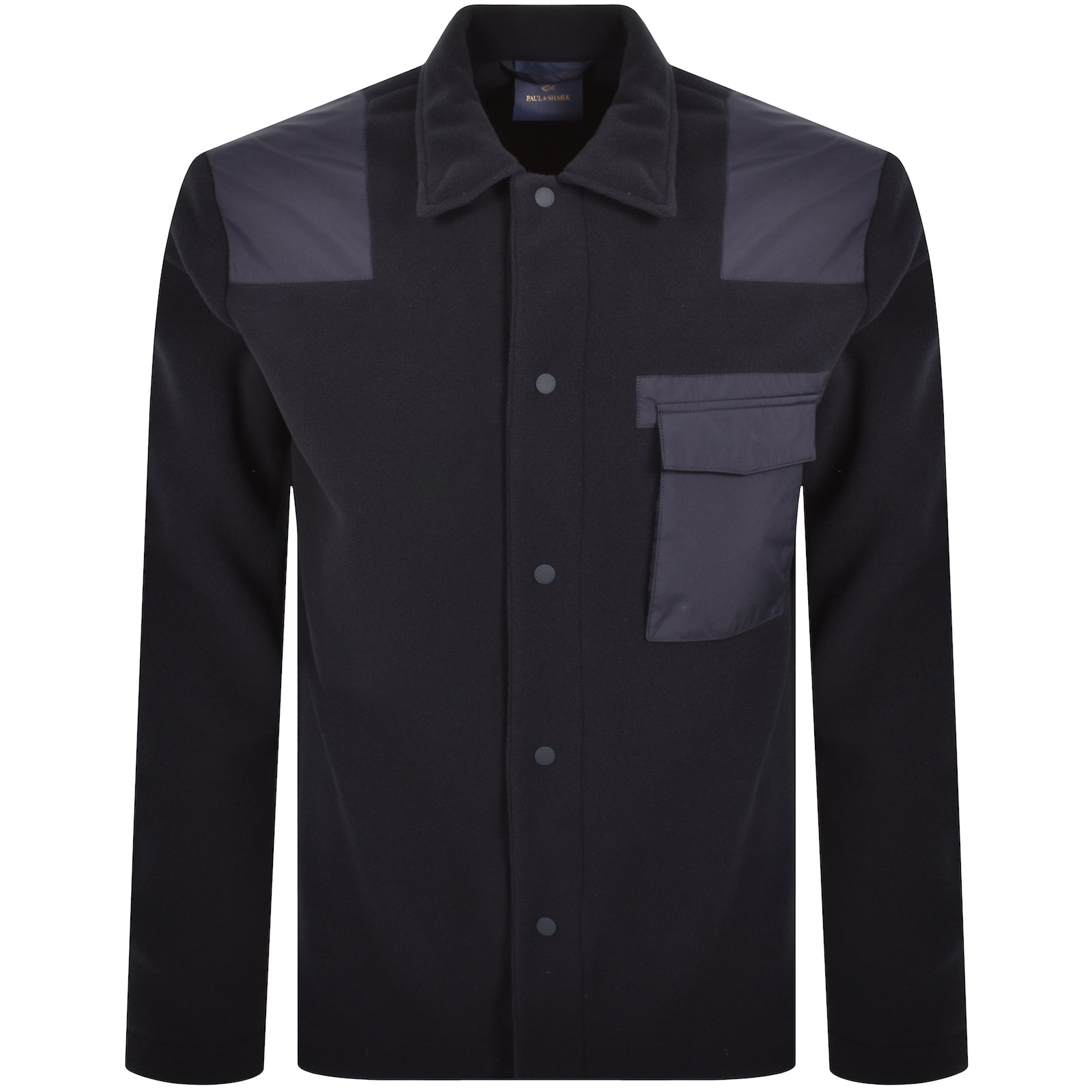 Paul & Shark Paul And Shark Fleece Overshirt Navy In Blue