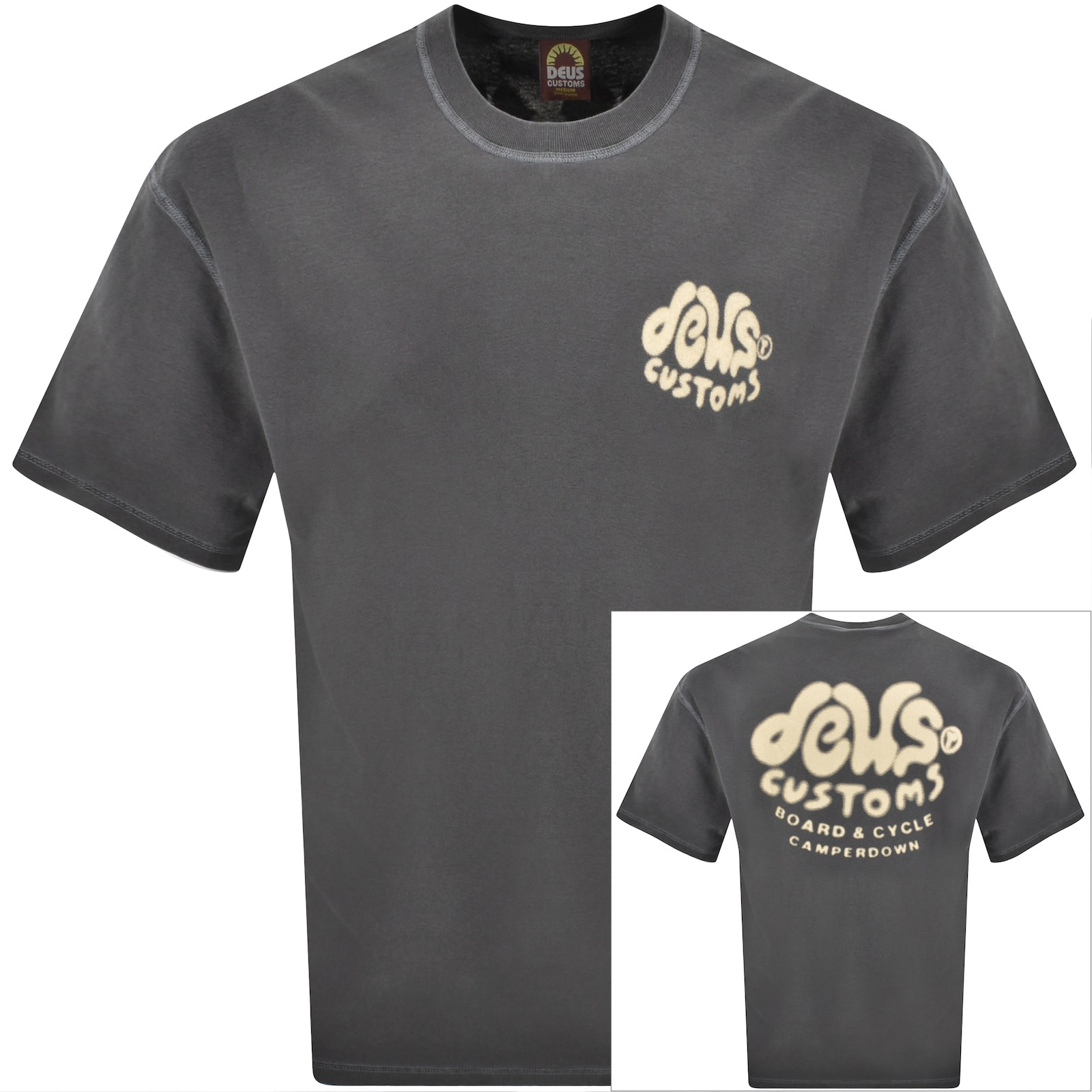 Deus Ex Machina Debris Reverse T Shirt Grey In Gray