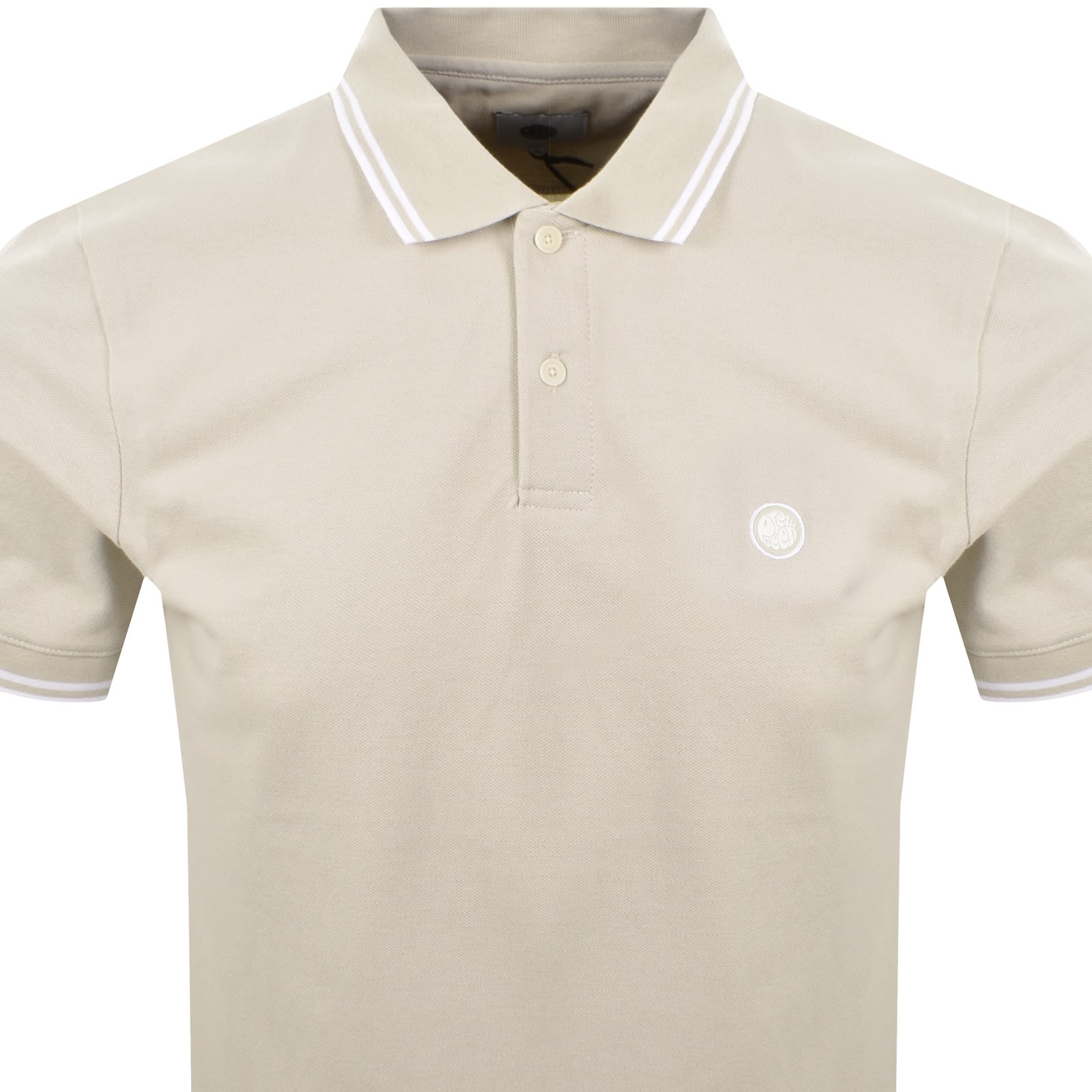 Pretty Green Barton Polo T Shirt Grey Stone In Gray