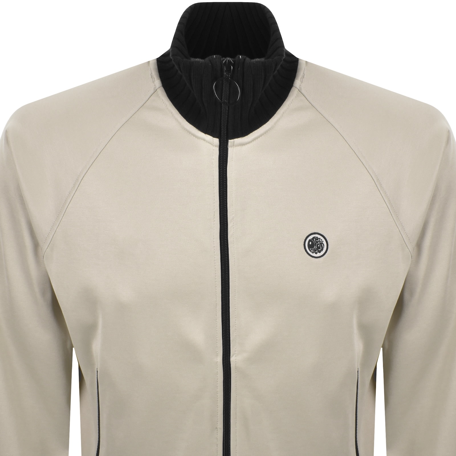 Pretty Green Highbank Track Top Beige In Neutral