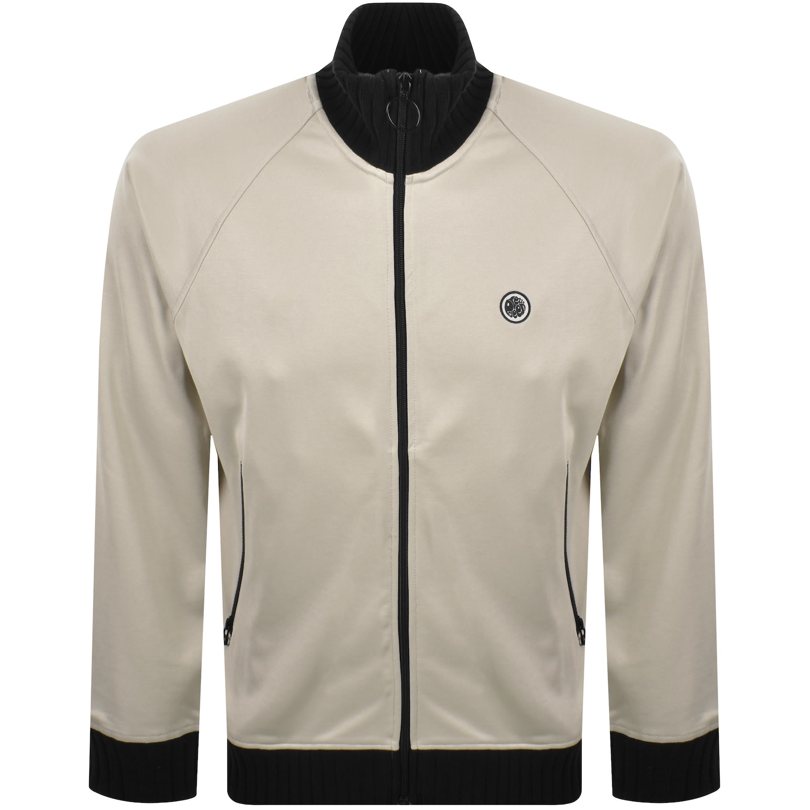 Pretty Green Highbank Track Top Beige In Neutral