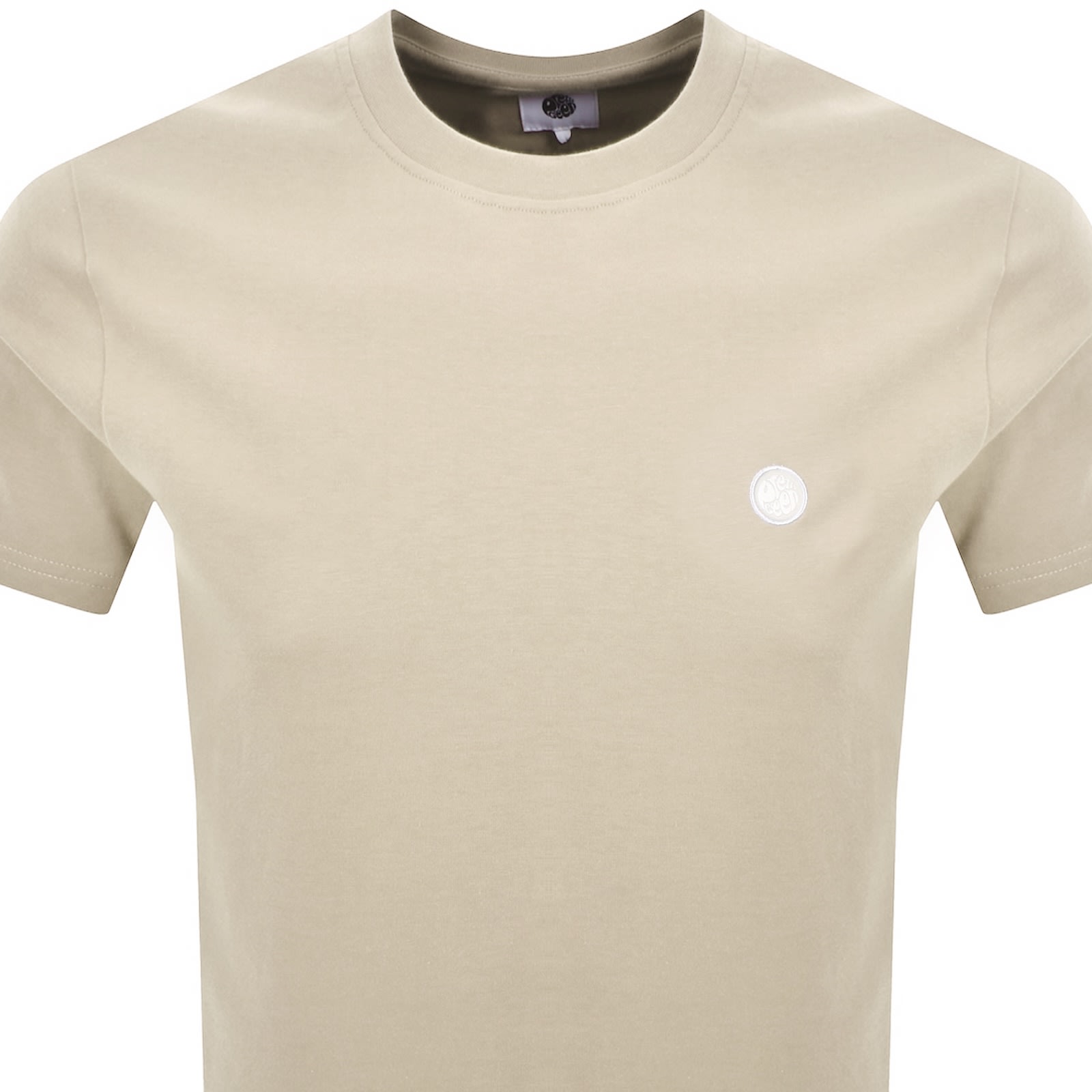 Pretty Green Mitchell Crew Neck T Shirt Grey In Gold