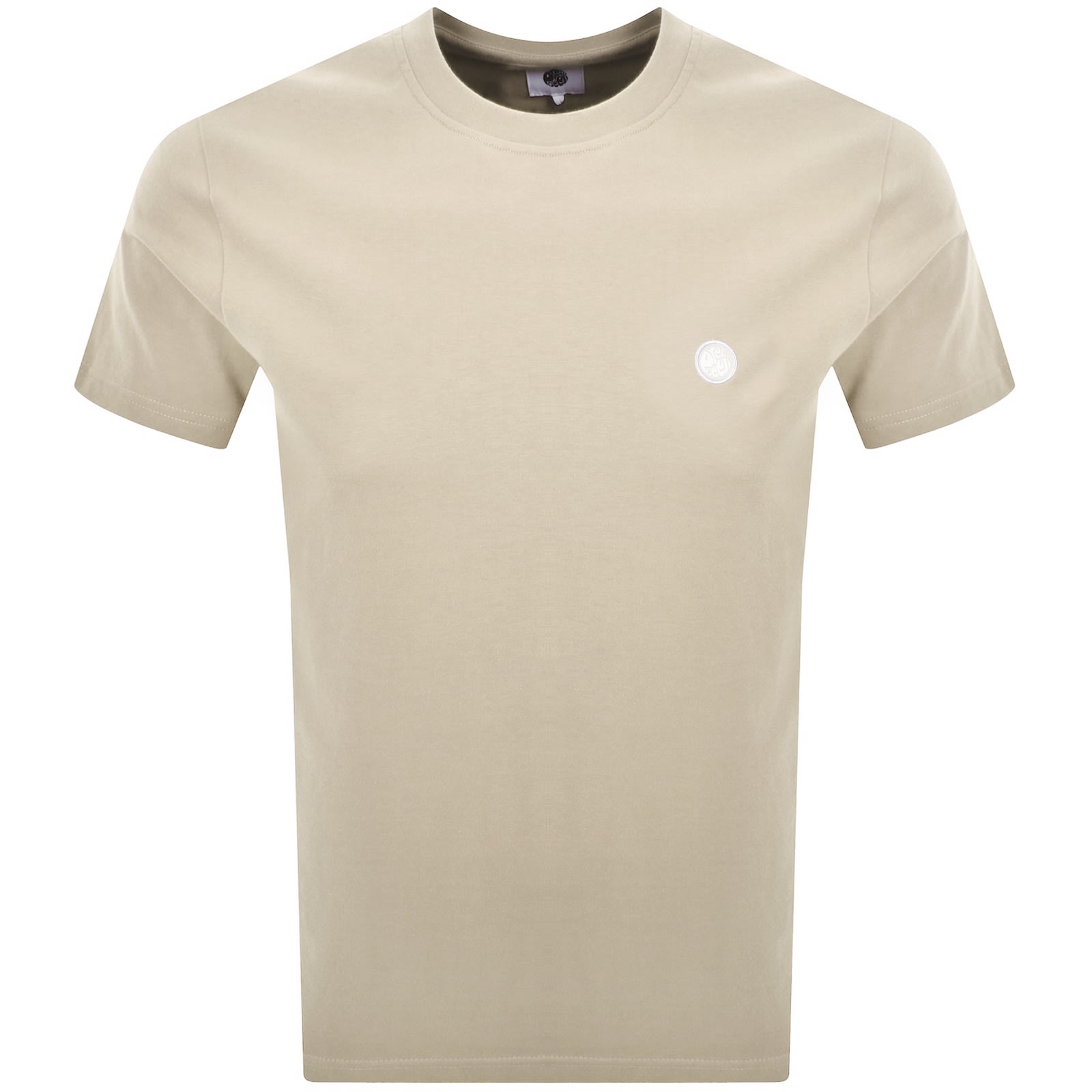 Pretty Green Mitchell Crew Neck T Shirt Grey In Gold