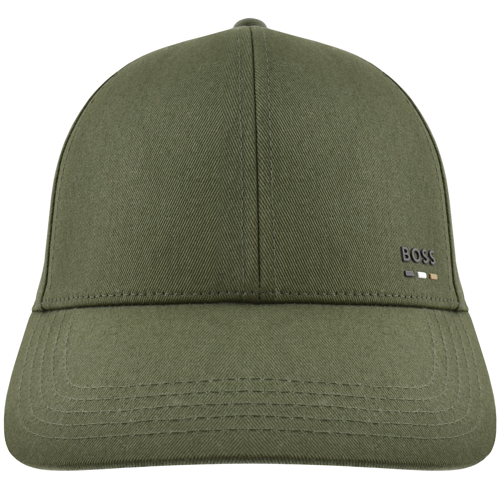 Hugo Boss Boss Zed Stripe Baseball Cap Green In Gray
