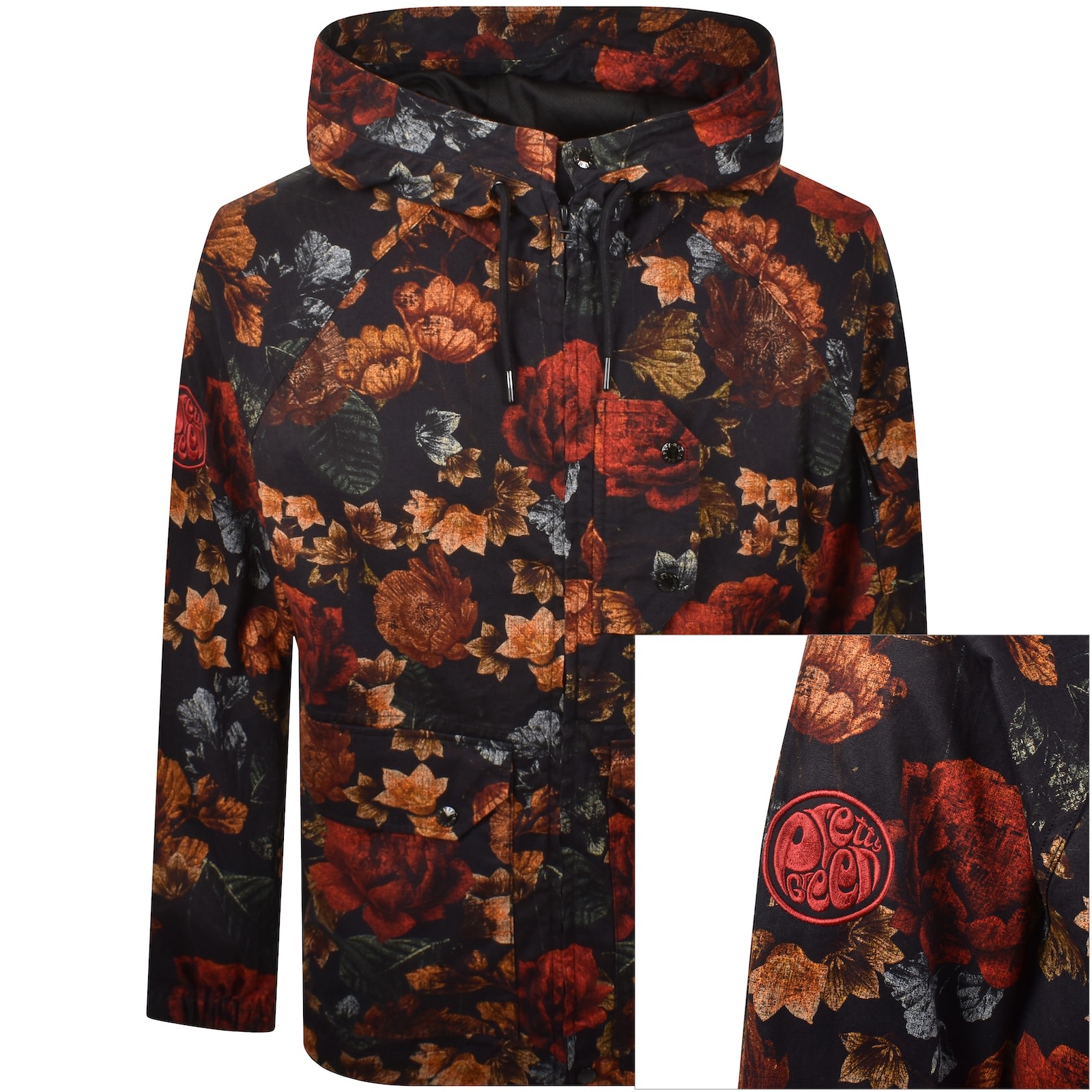 Pretty Green Prestleigh Floral Jacket Multi In Gold