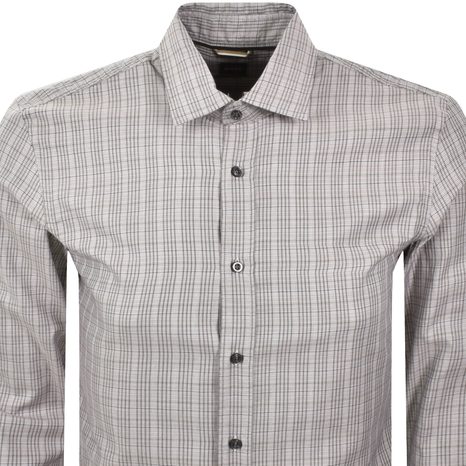 Hugo Boss Boss C Hank Kent Shirt Medium Beige In Gray