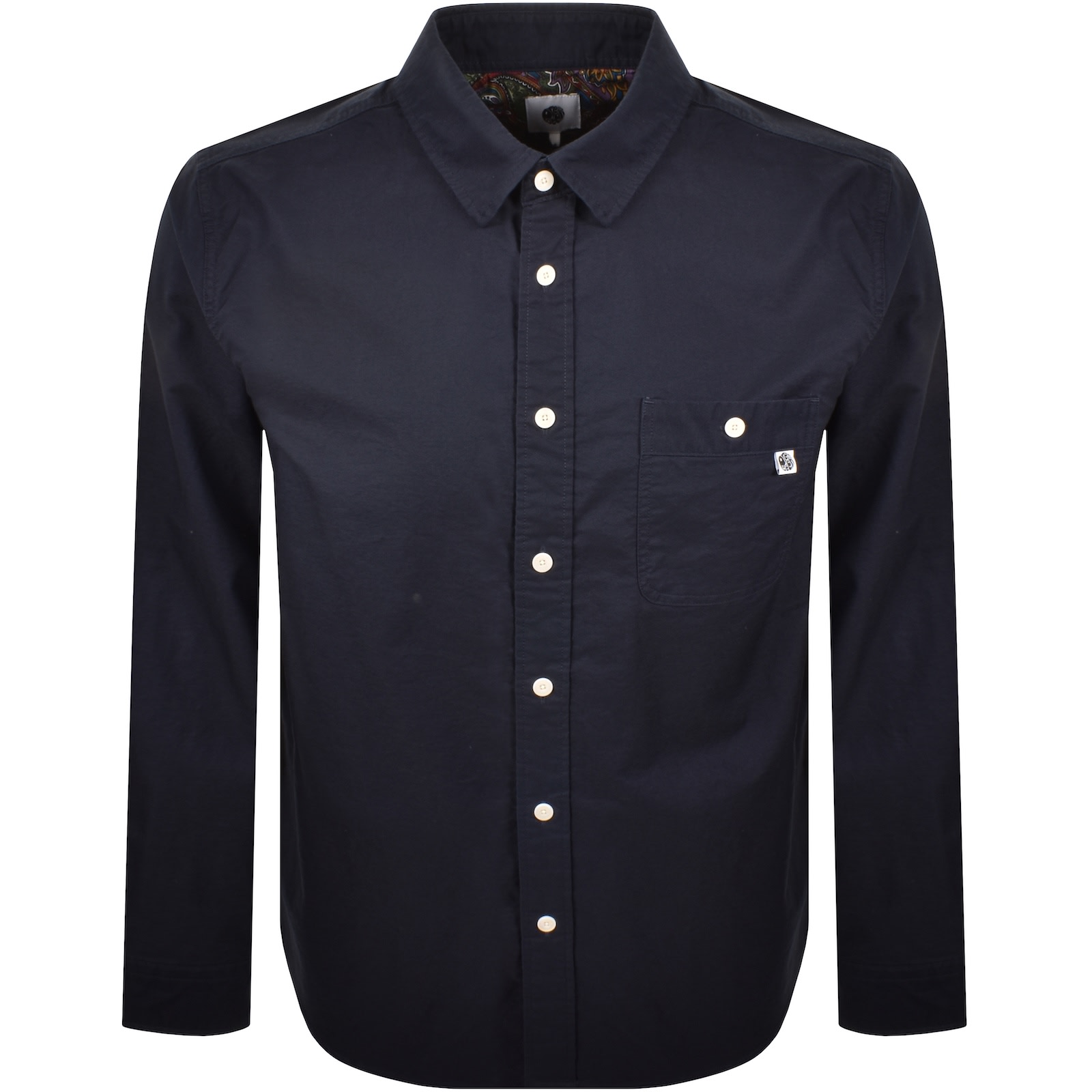 Pretty Green House Oxford Shirt Navy In Multi