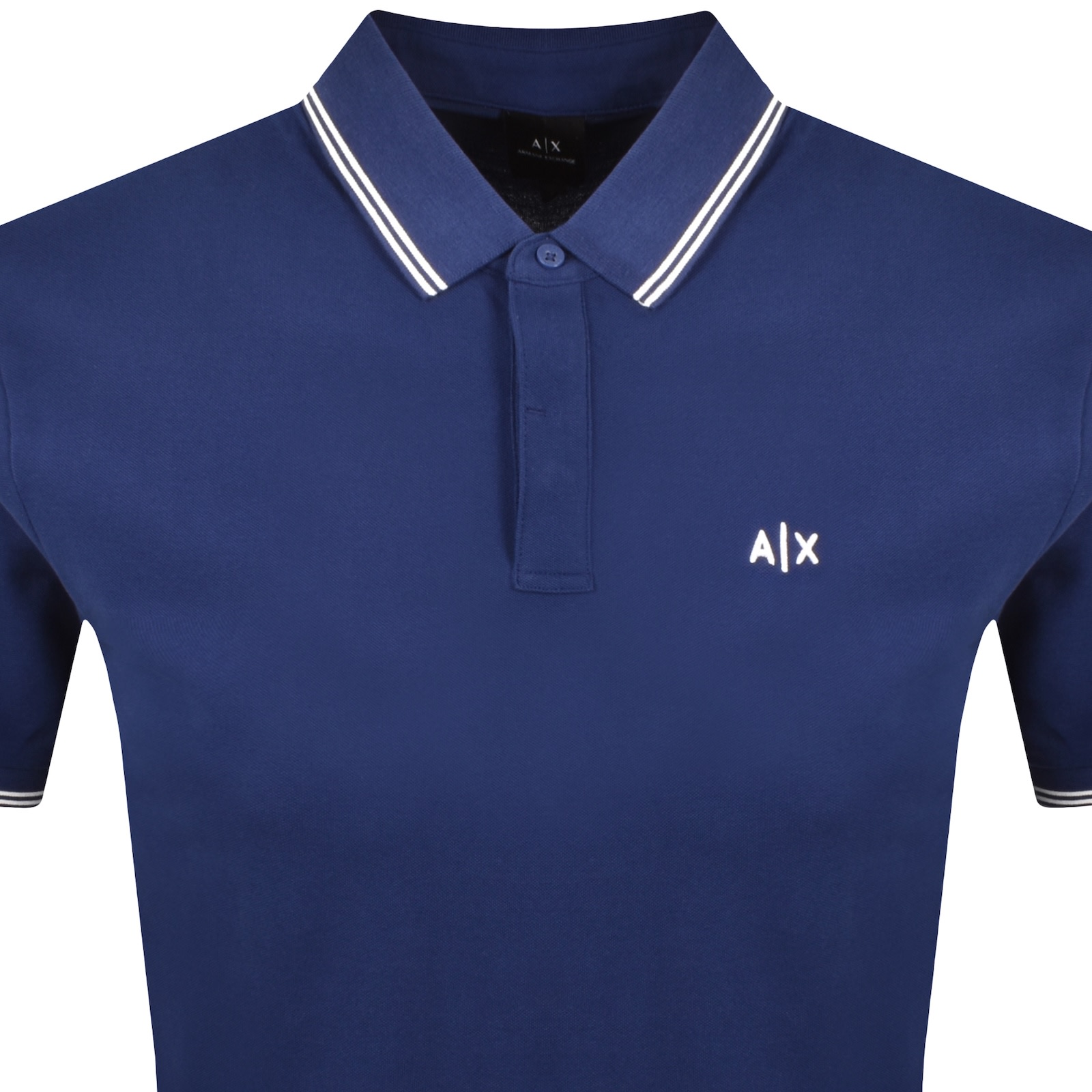 Armani Exchange Polo T Shirt Beacon Blue In Blue