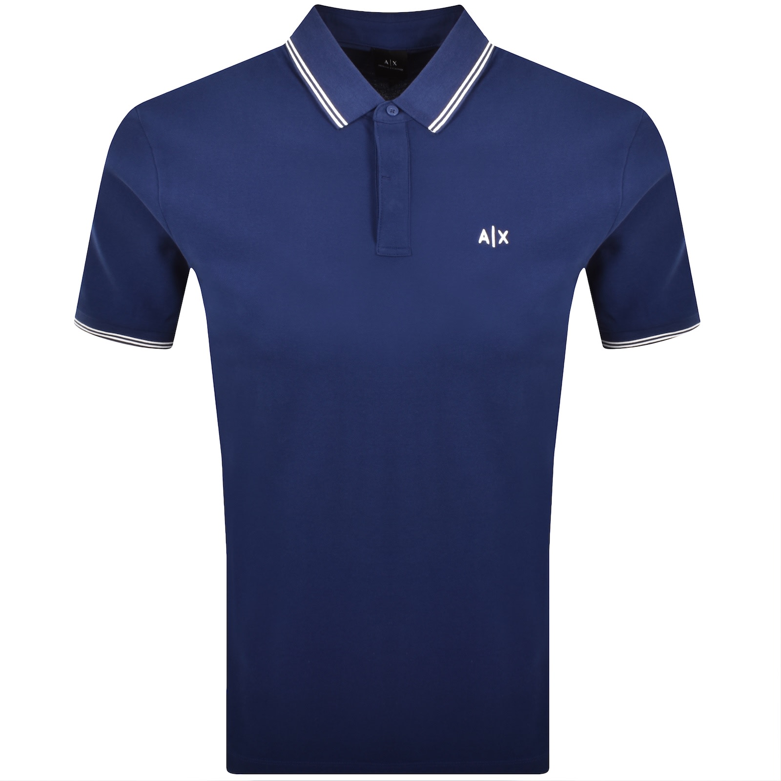 Armani Exchange Polo T Shirt Beacon Blue In Blue