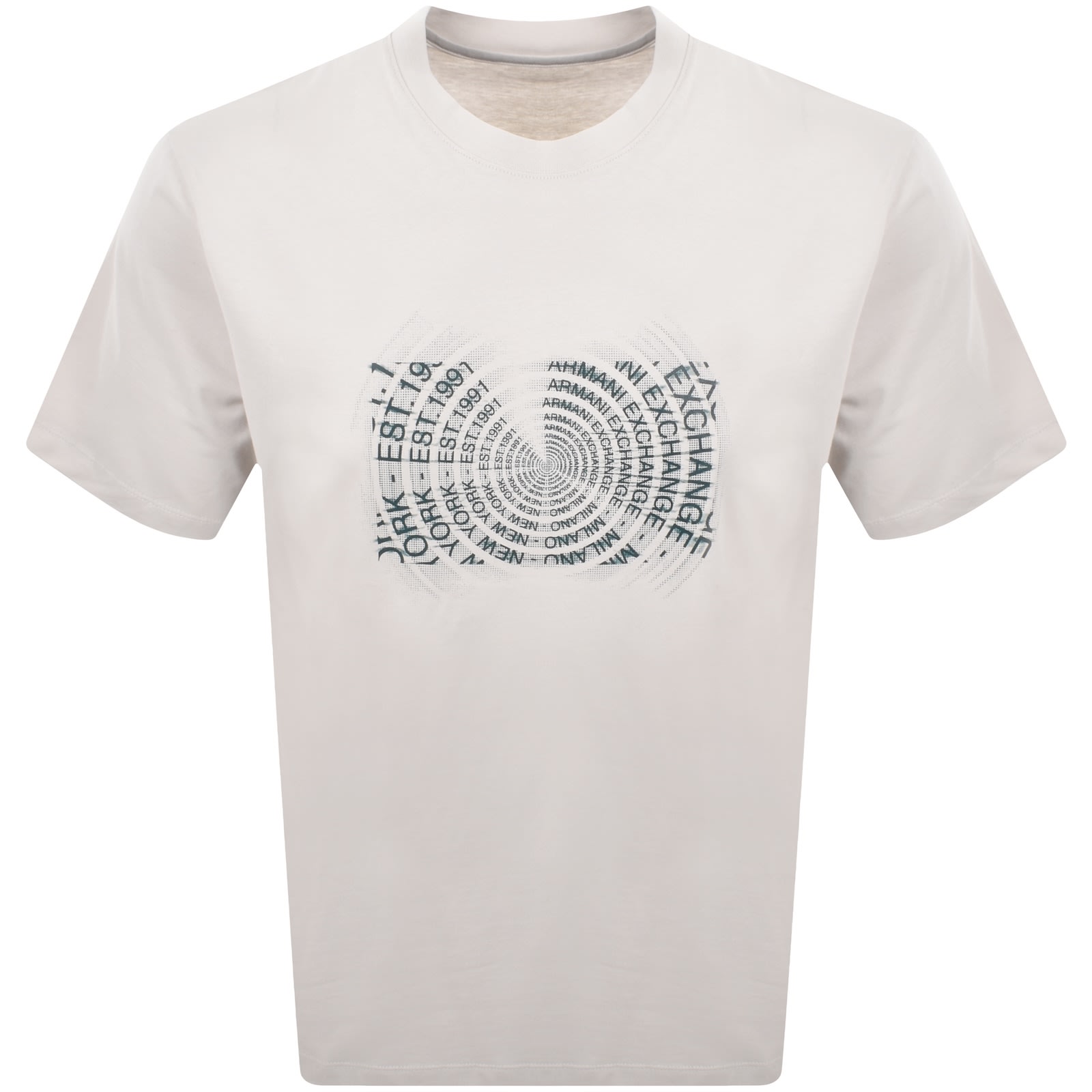 Armani Exchange Graphic T Shirt Beige In Neutral