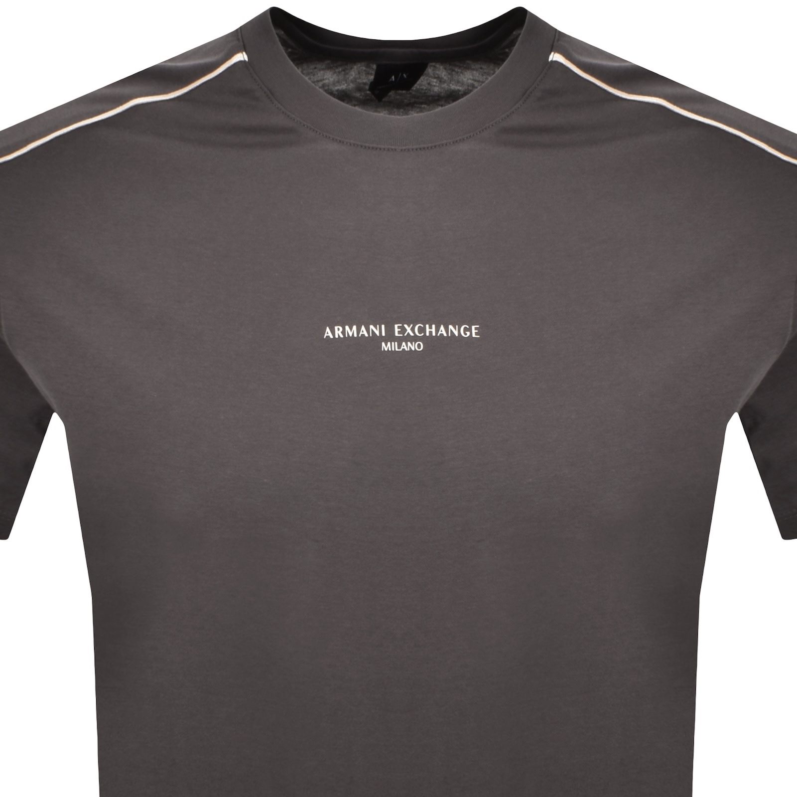 Armani Exchange T Shirt Pavement Grey In Brown
