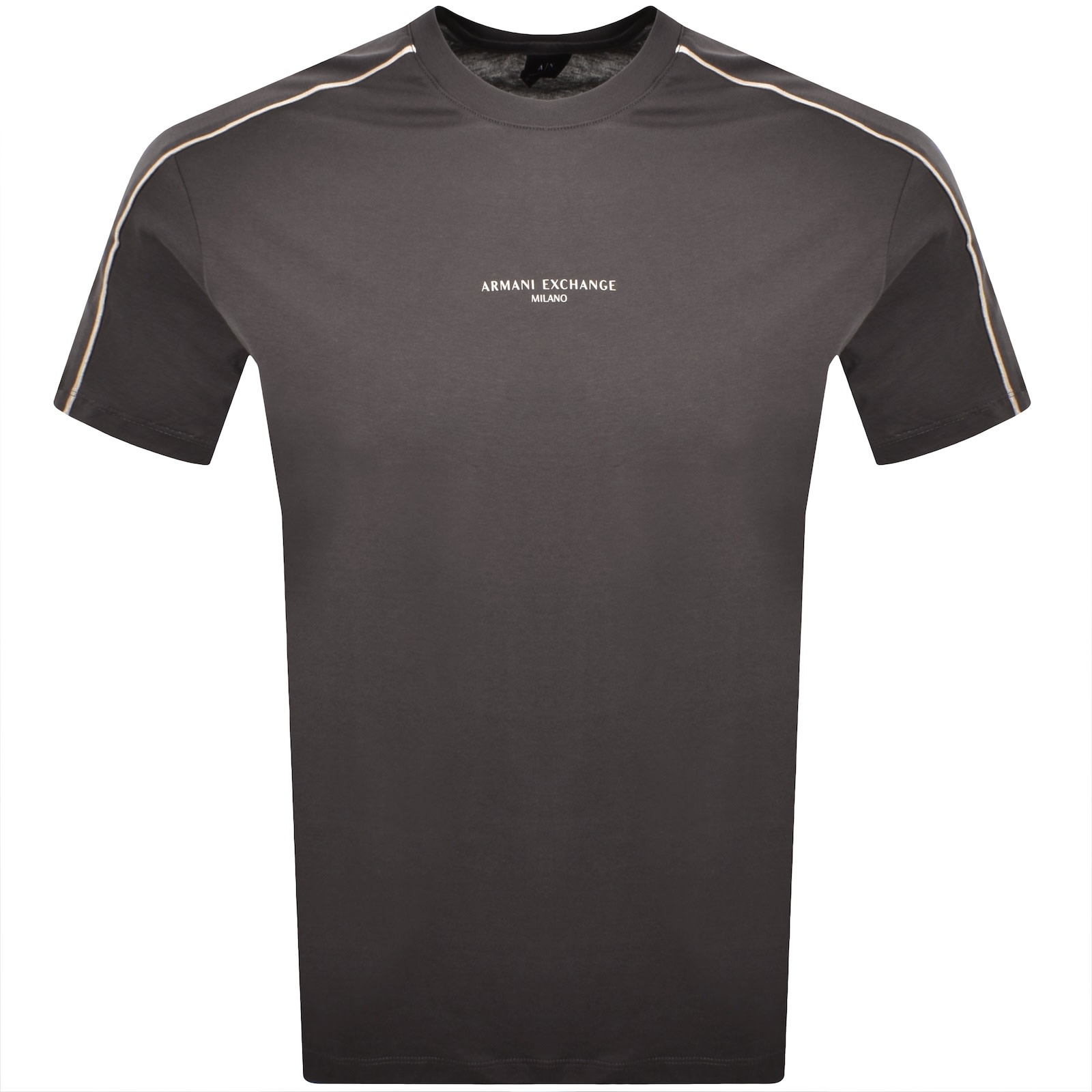 Armani Exchange T Shirt Pavement Grey In Brown