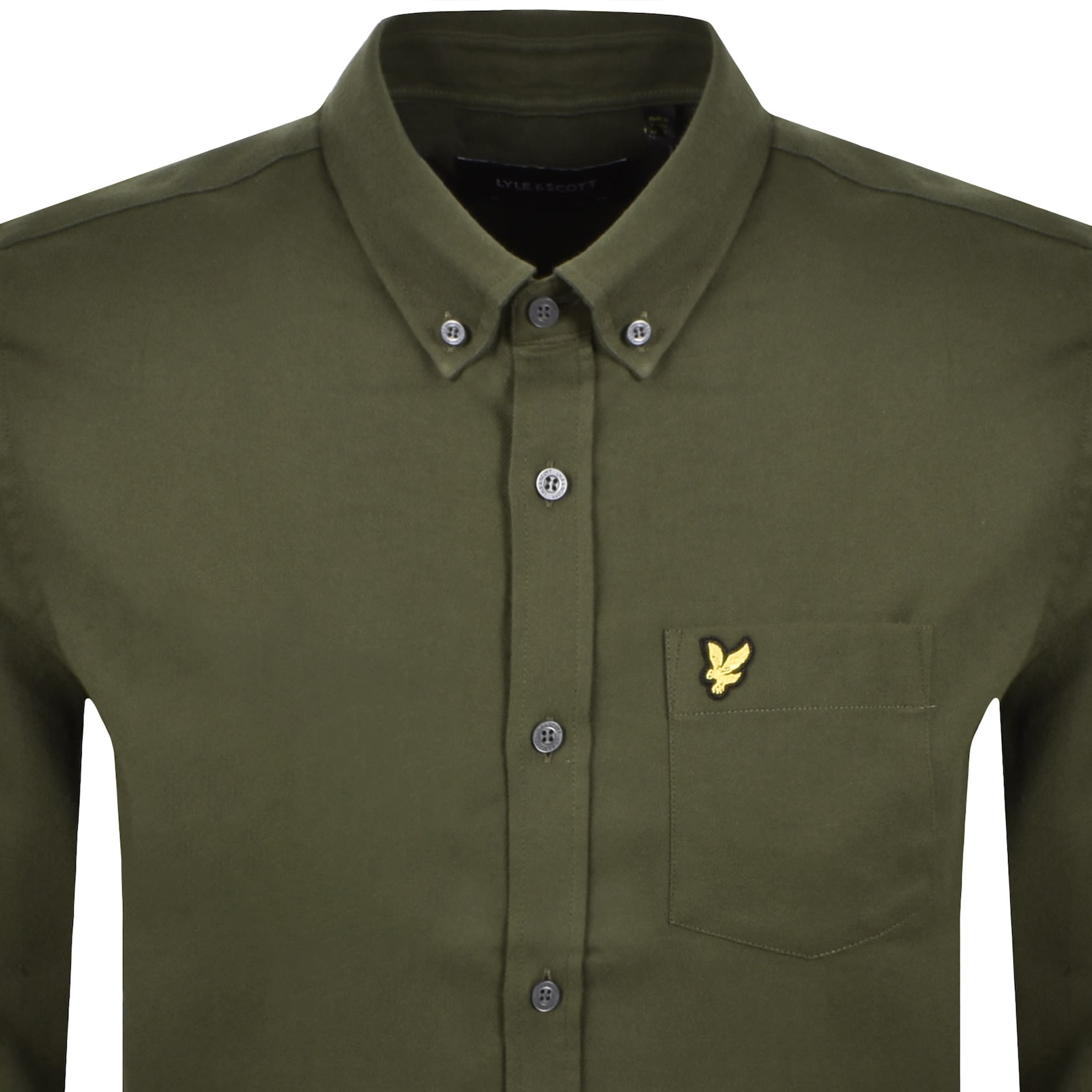 Lyle & Scott Lyle And Scott Flannel Long Sleeve Shirt Green In Green