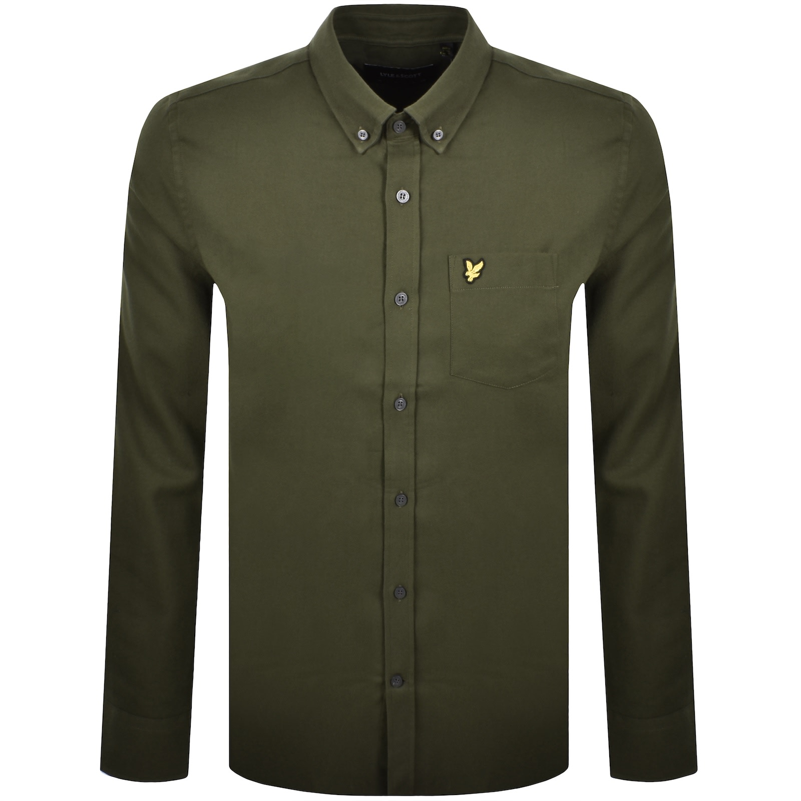 Lyle & Scott Lyle And Scott Flannel Long Sleeve Shirt Green