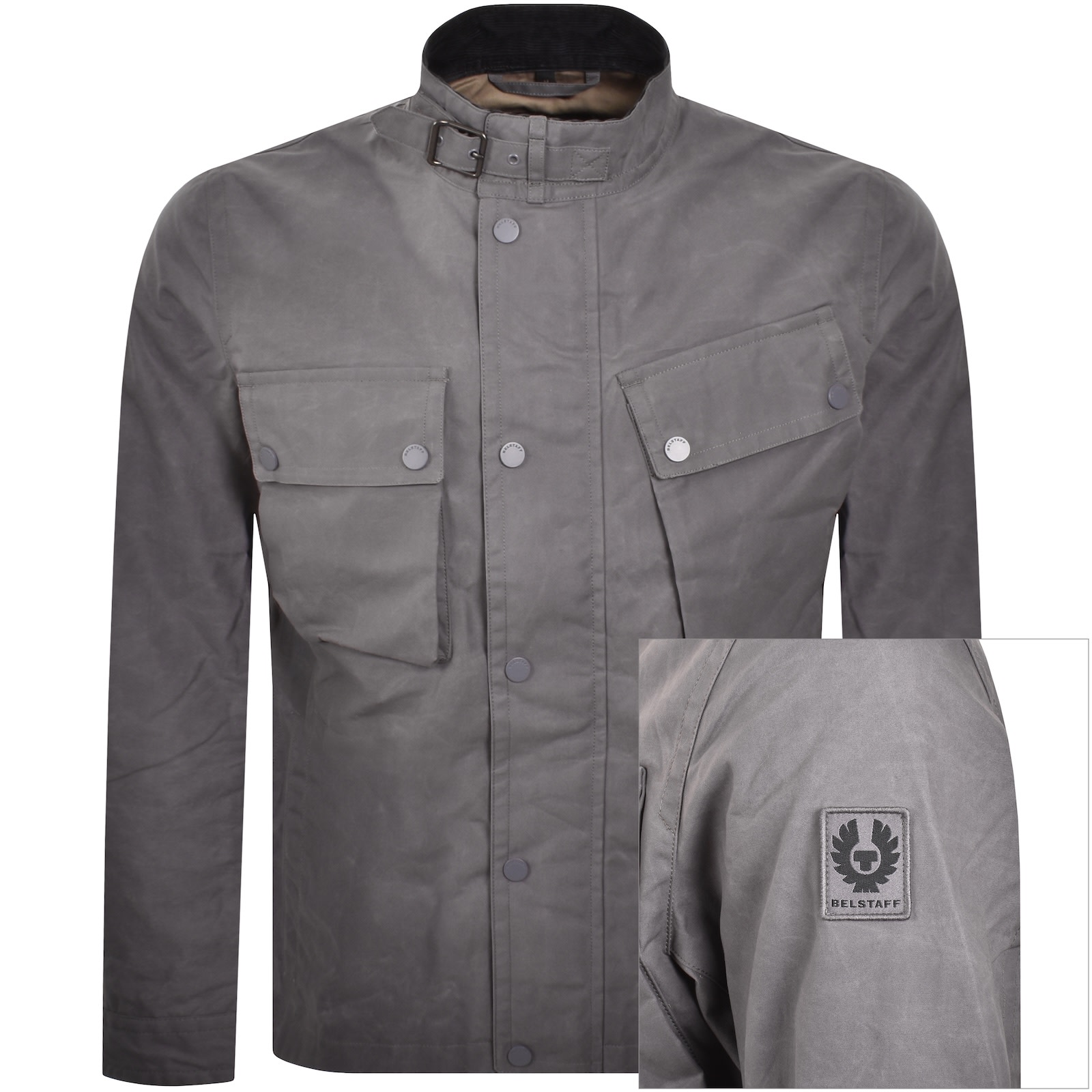 Belstaff Service Fieldmaster Jacket Grey In Gray