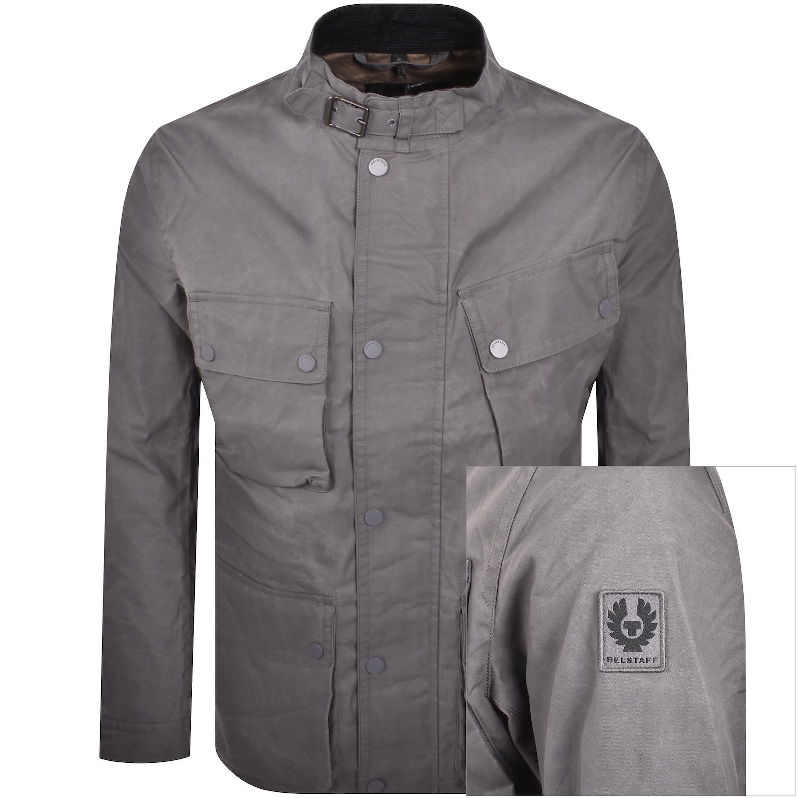 Belstaff Service Fieldmaster Jacket Grey In Gray