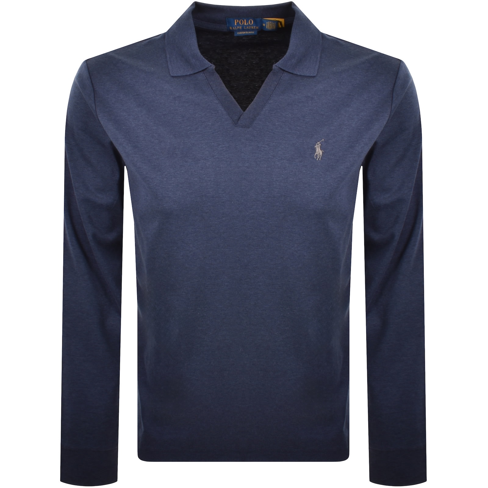 Ralph Lauren Custom Slim Fit Polo T Shirt Navy In Blue