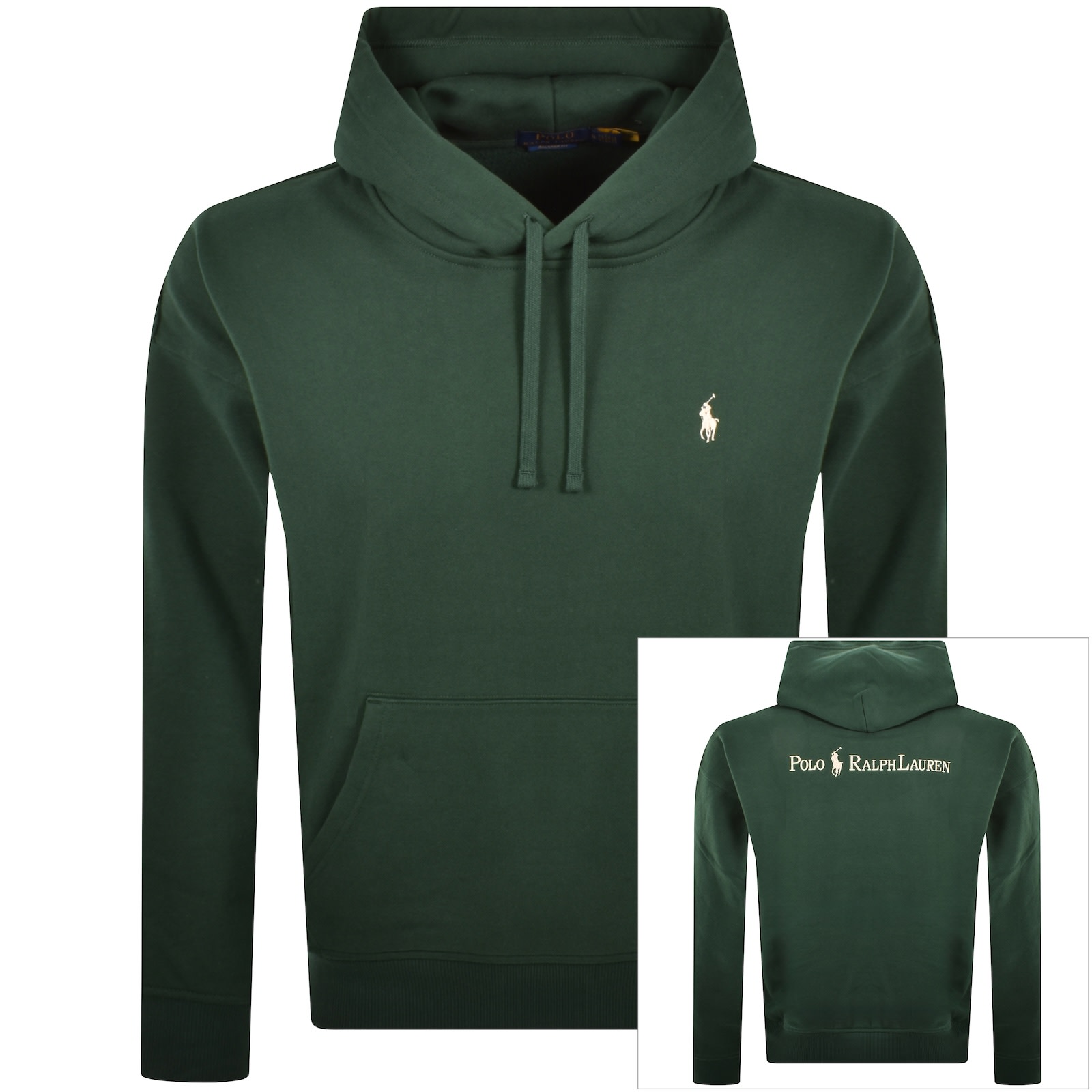 Ralph Lauren Pullover Hoodie Green In Green