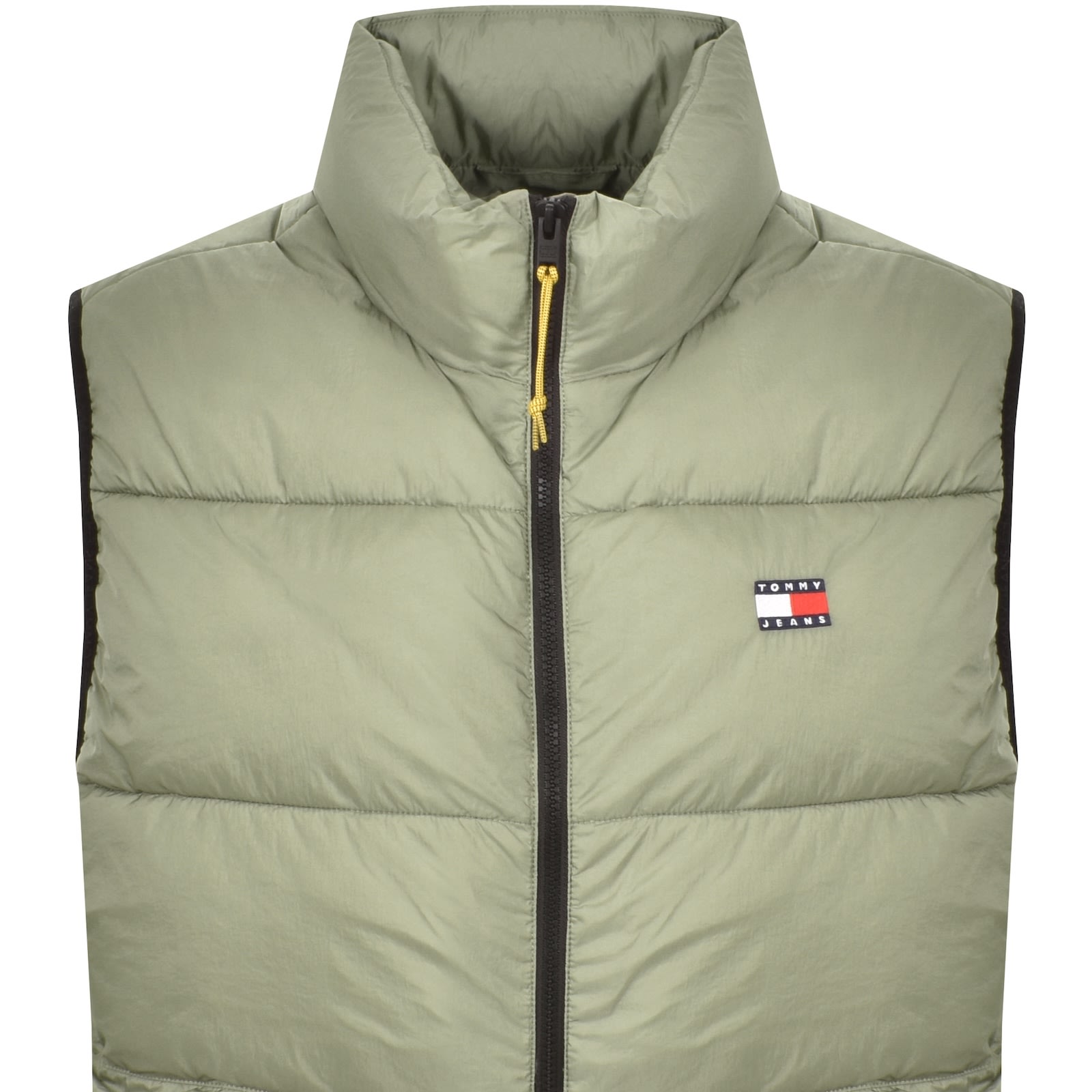 Tommy Jeans Vail Puffer Gilet Green In Green