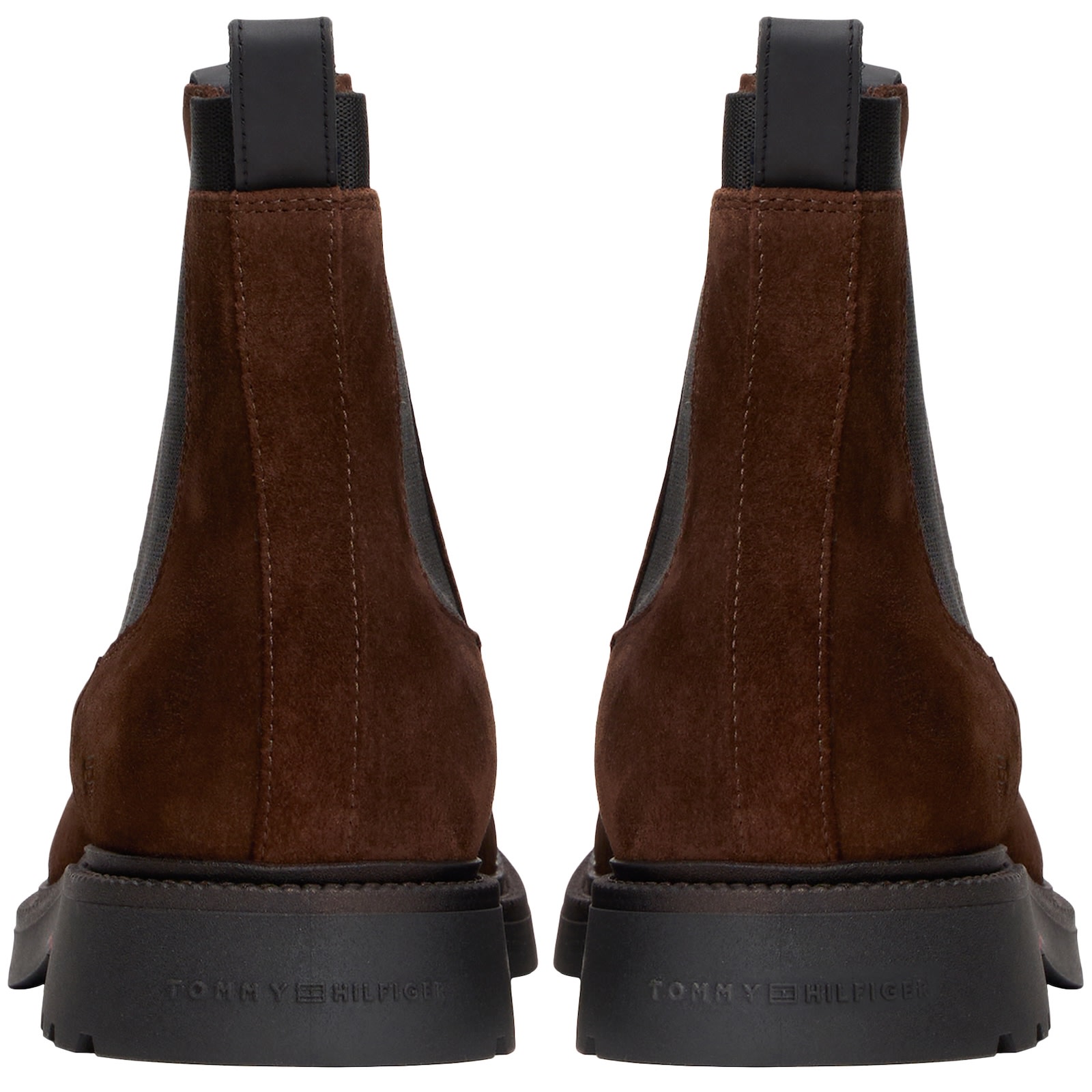 Tommy Hilfiger Suede Chelsea Boots Brown In Brown