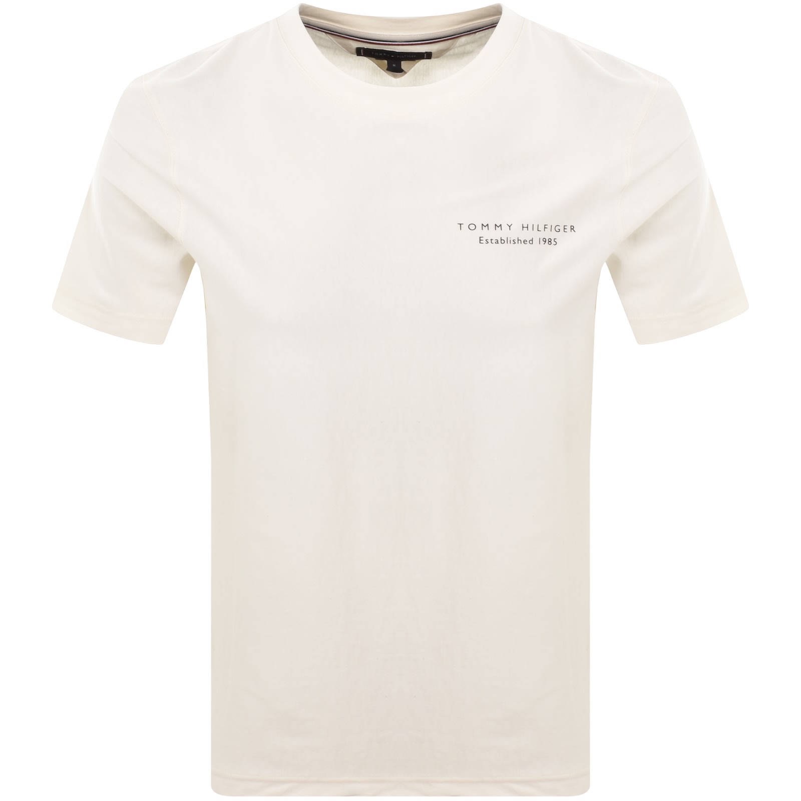 Tommy Hilfiger Photo Print T Shirt Ivory In White