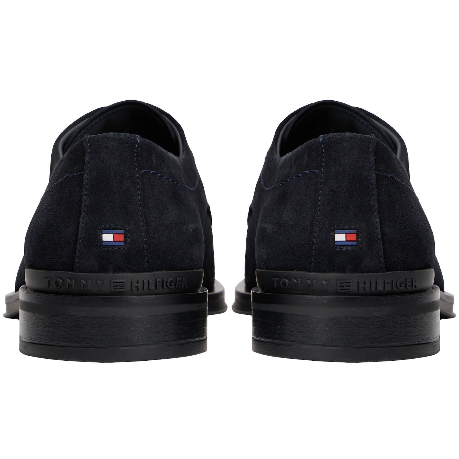 Tommy Hilfiger Suede Derby Shoes Navy In Blue