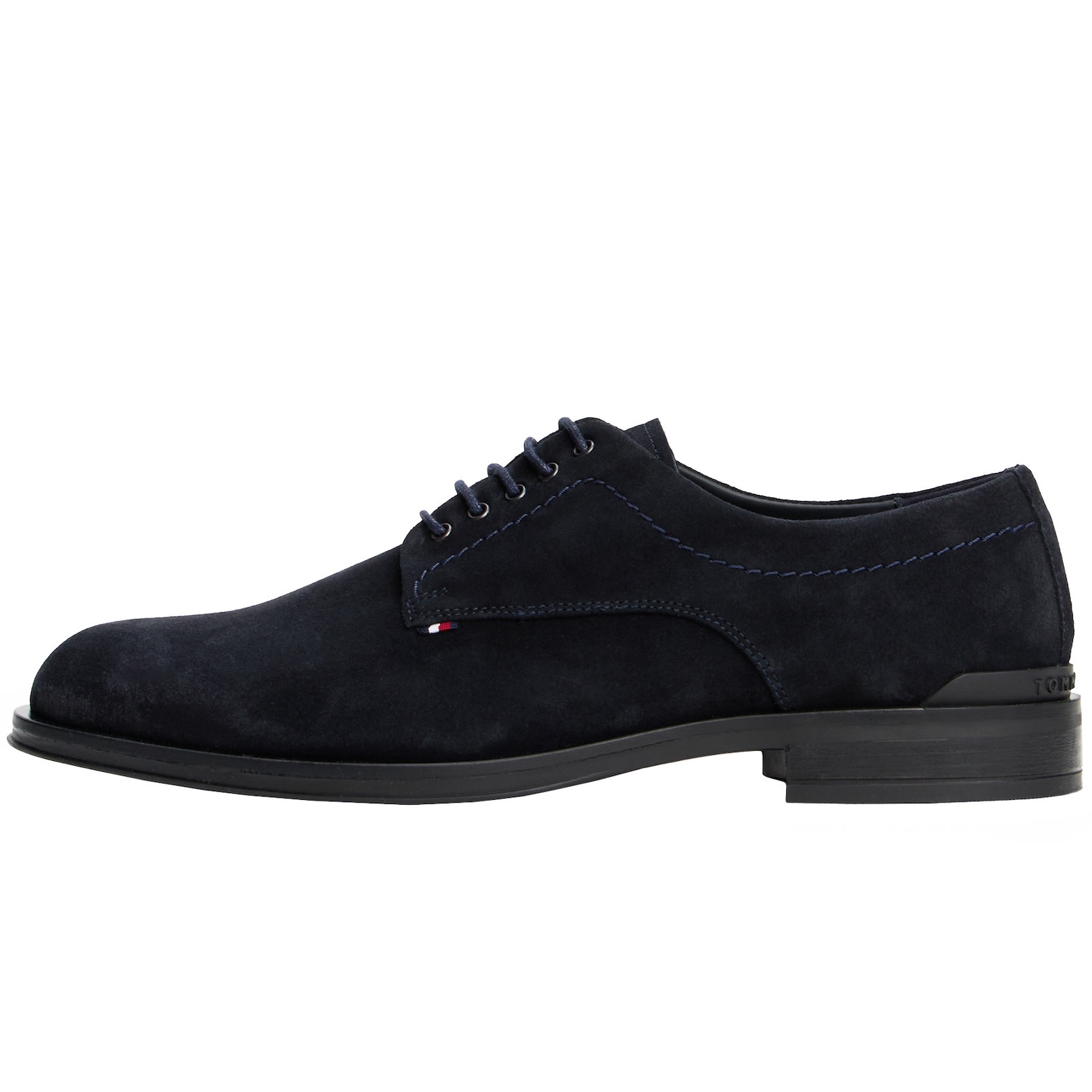 Tommy Hilfiger Suede Derby Shoes Navy In Blue