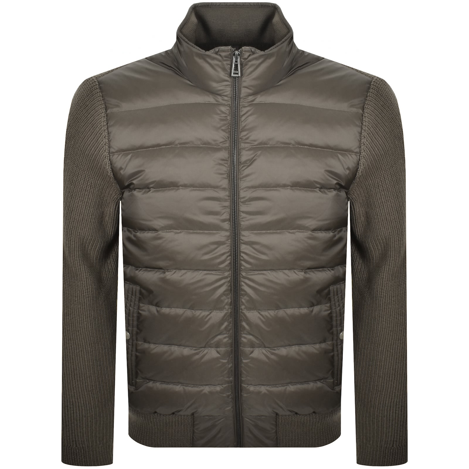 Belstaff Circuiteer Cardigan Brown In Gray