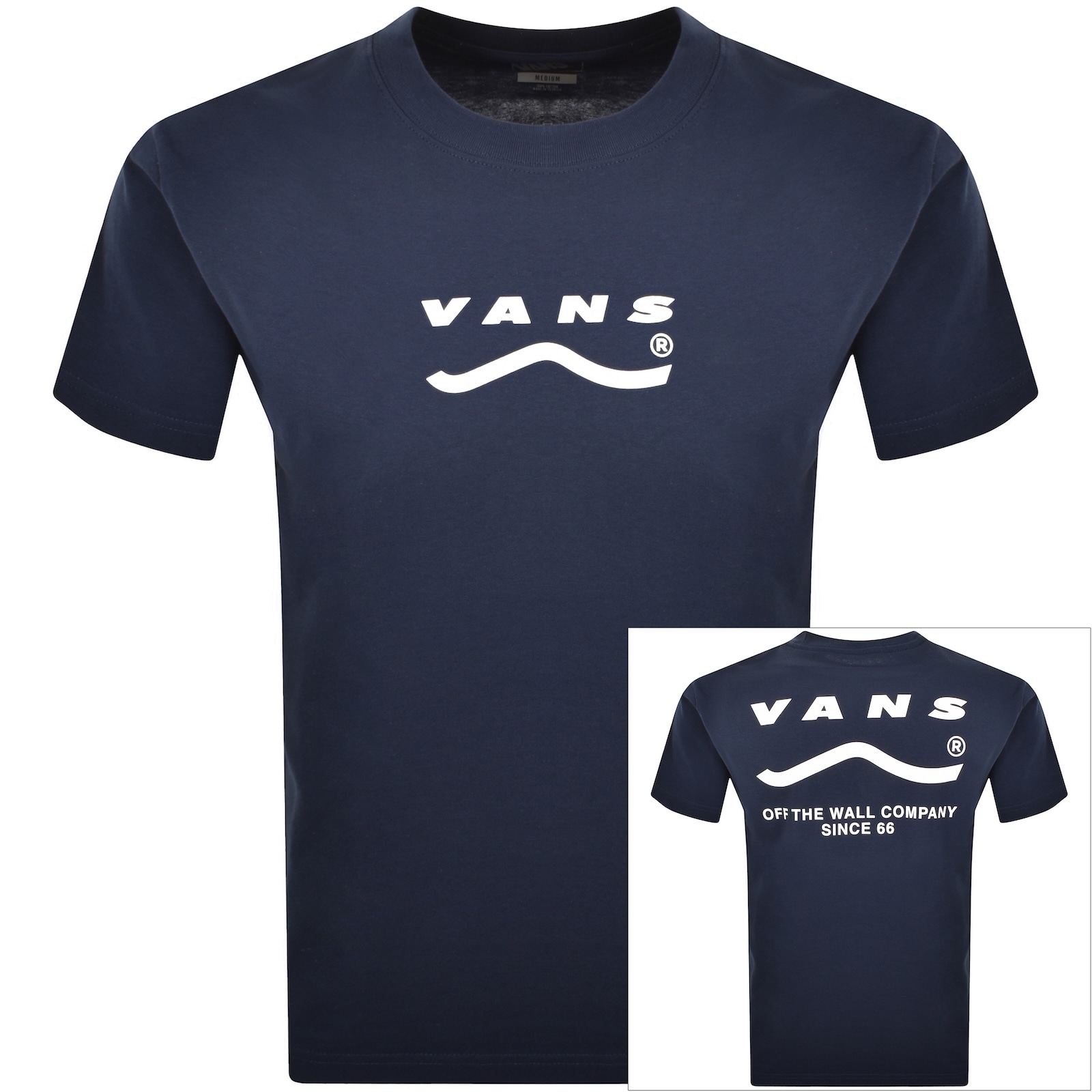 Vans Determined T Shirt Navy In Blue
