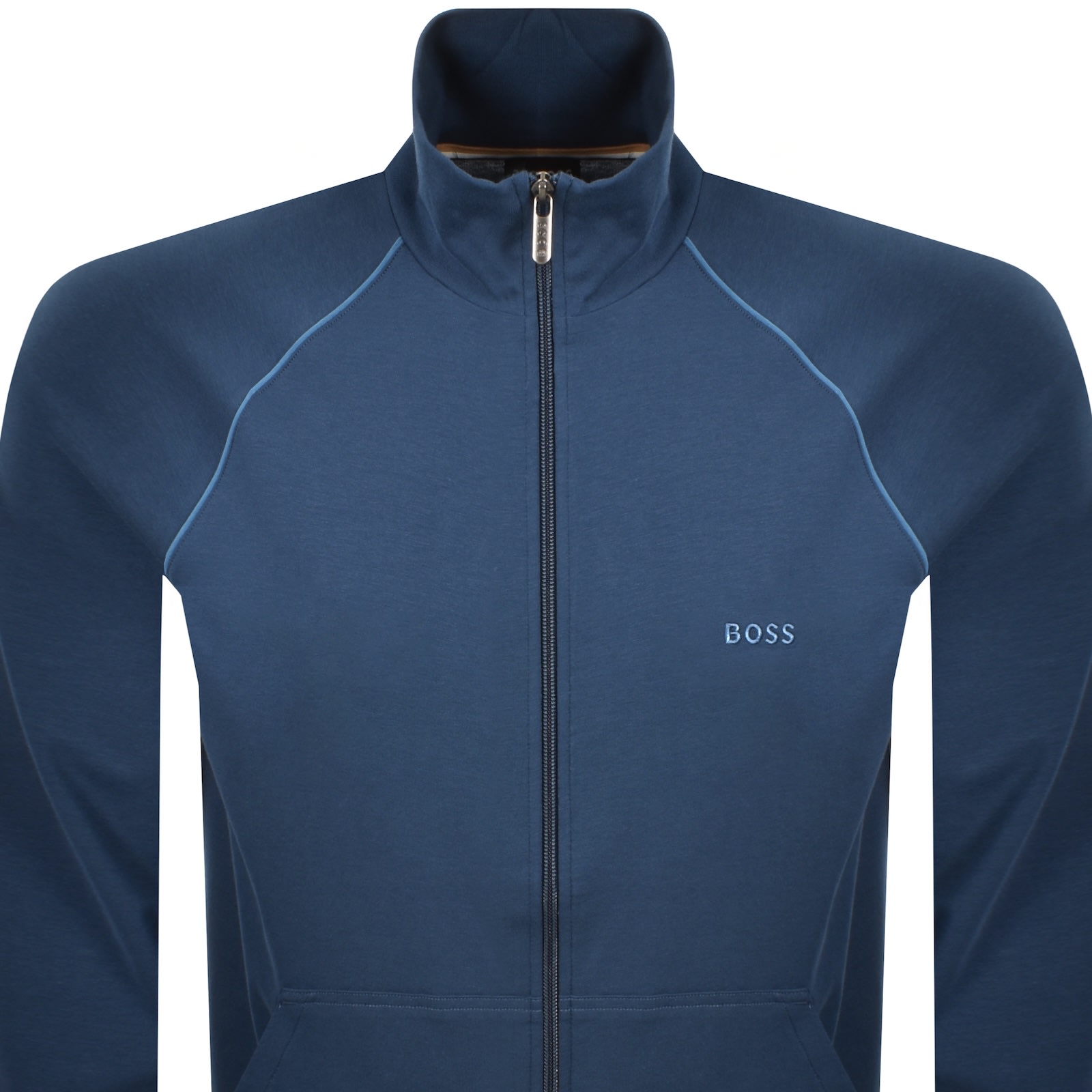 Hugo Boss Boss Mix Match Full Zip Sweatshirt Blue In Blue